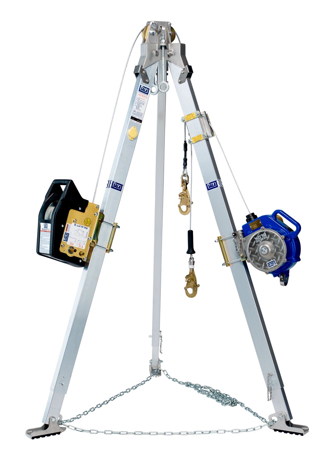7100311025 - 3M DBI-SALA Confined Space Aluminum Tripod with Winch and 3-Way SRL
8301042, 7 ft High, 60 ft and 50 ft Stainless Steel Cable