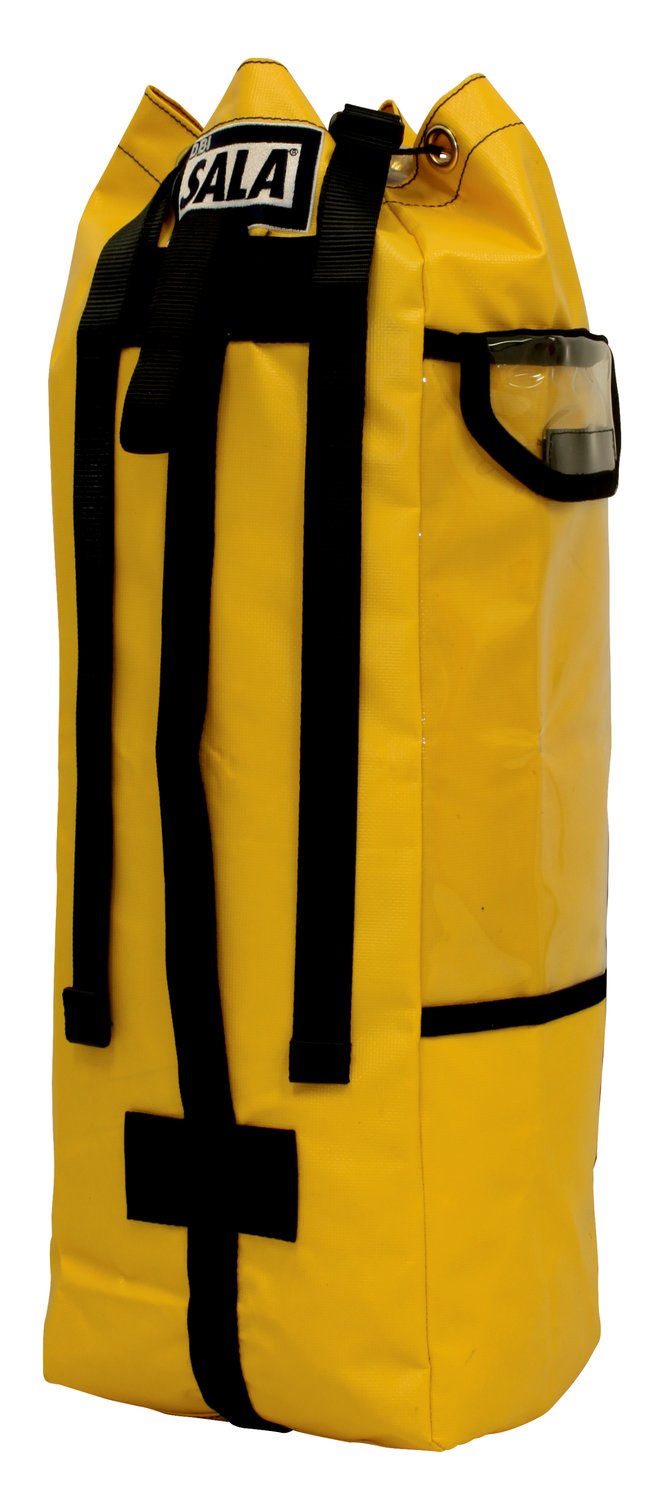 7012821057 - 3M DBI-SALA Rope Carrying Bag 8700225, PVC Vinyl, Yellow, 8 in x 7.5 in x 25 in