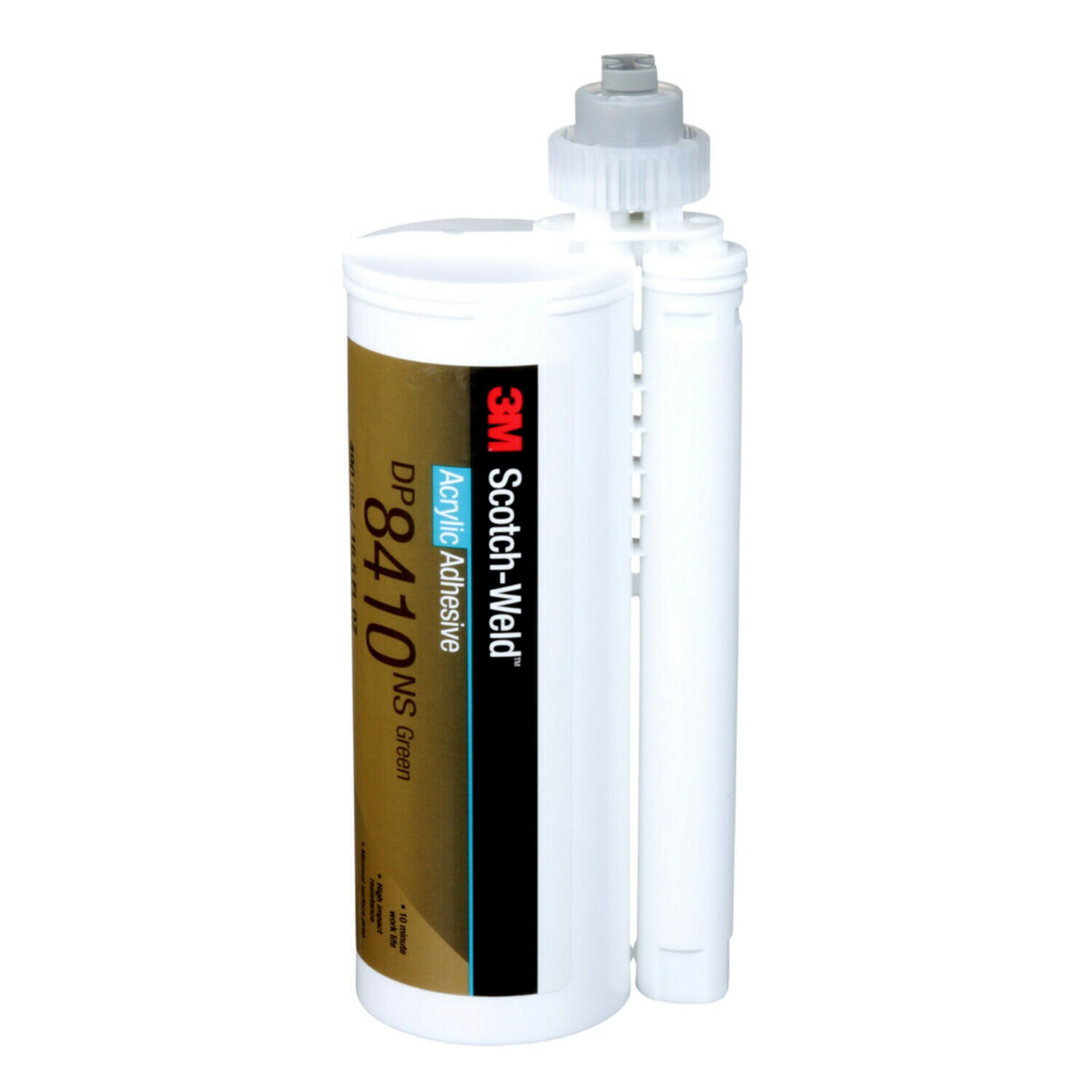 7100024045 - 3M Scotch-Weld Acrylic Adhesive DP8410NS, Green, 490 mL Duo-Pak, 6/Case