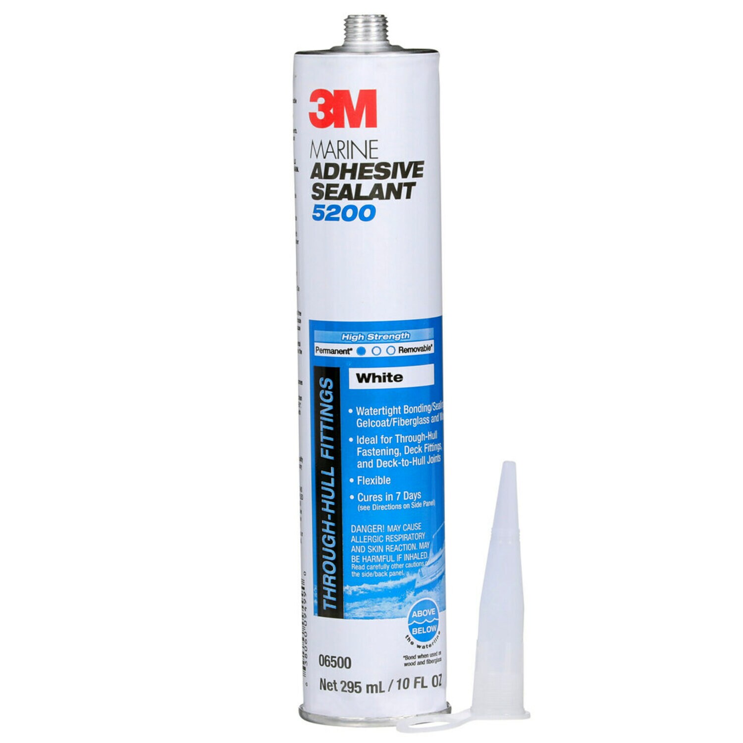 7000000623 - 3M Marine Adhesive Sealant 5200, White, 295 mL Cartridge, 12/Case