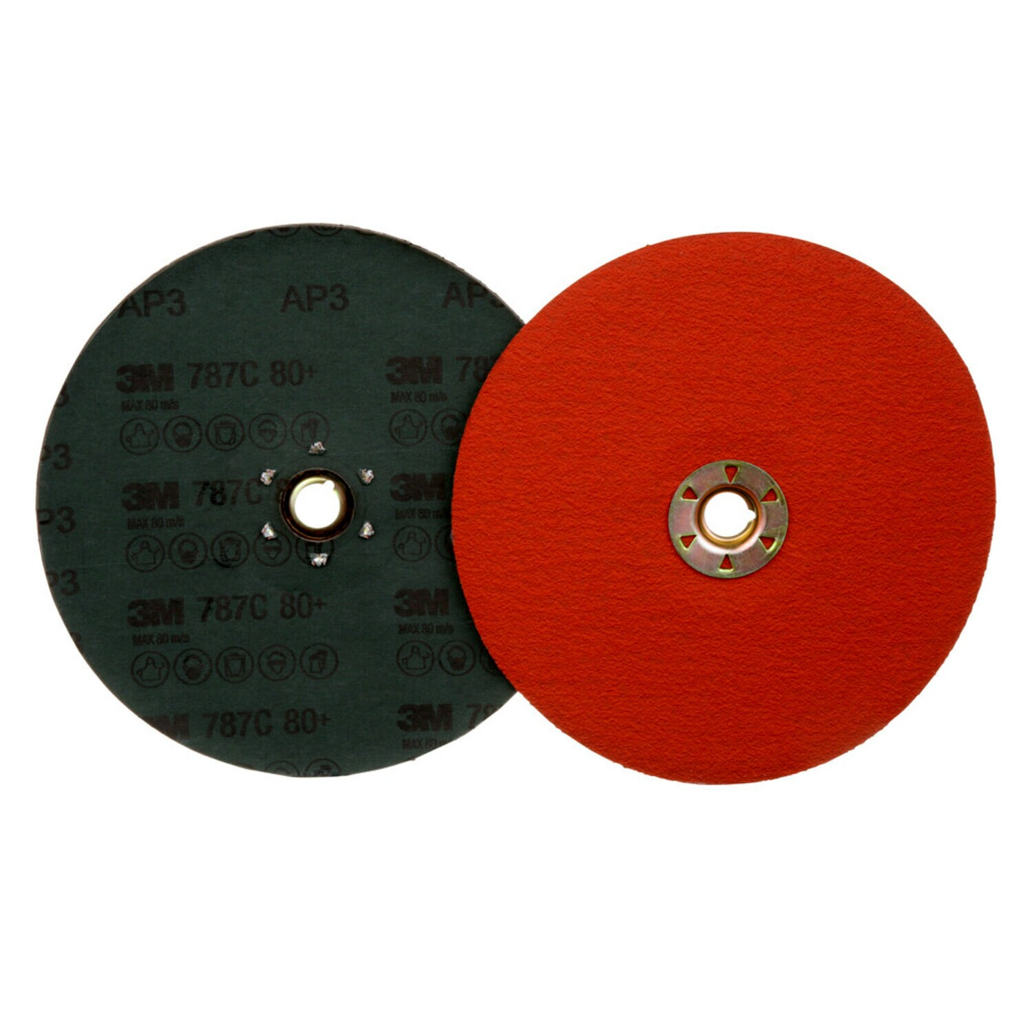 7100099279 - 3M Fibre Disc 787C, TN Quick Change, 7 in 80+, 25/Bag, 100 ea/Case