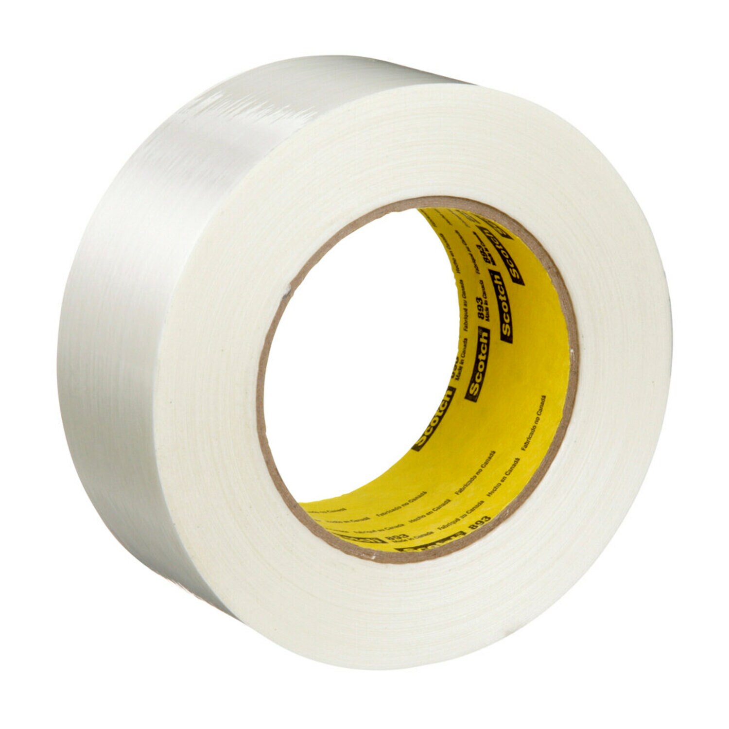 7000123806 - Scotch Filament Tape 893, Clear, 36 mm x 55 m, 6 mil, 24 Roll/Case