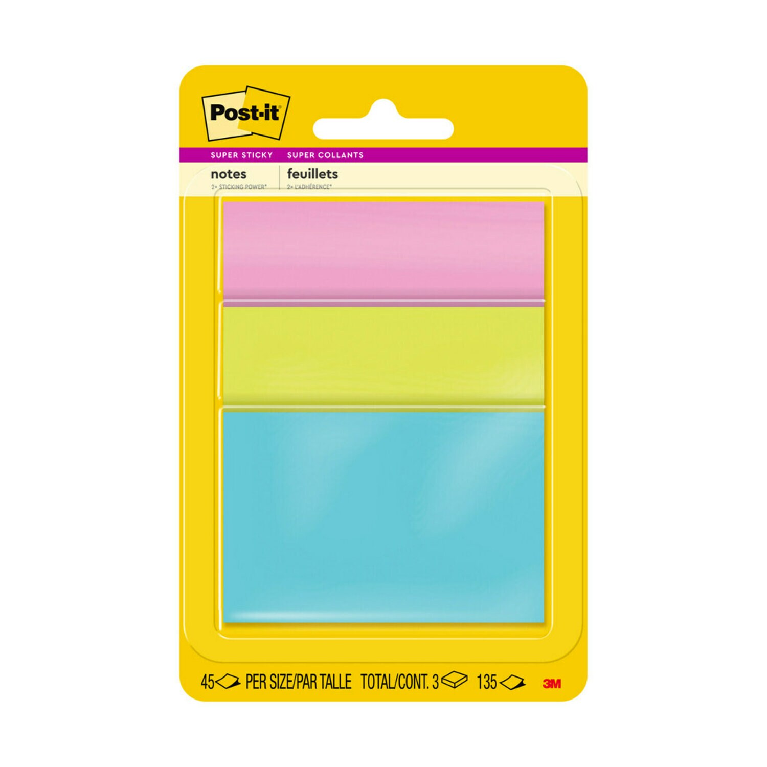 7100242009 - Post-it Notes 3432-SSMIA, 3 in x 3 in (76 mm x 76 mm) Miami Colors