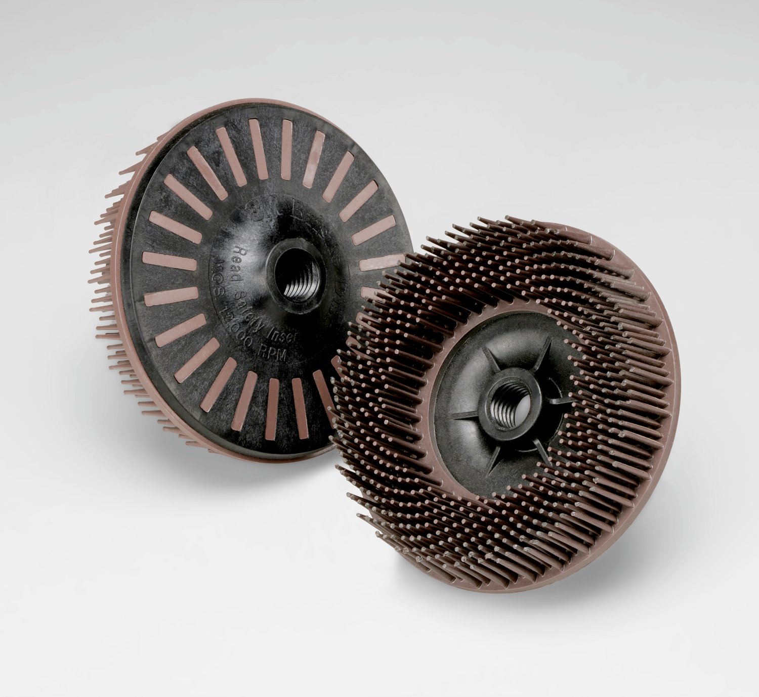 7100138183 - Scotch-Brite Bristle Disc, BD-ZB, 36, Brown, 7 in x 7/8 in, 5 ea/Case