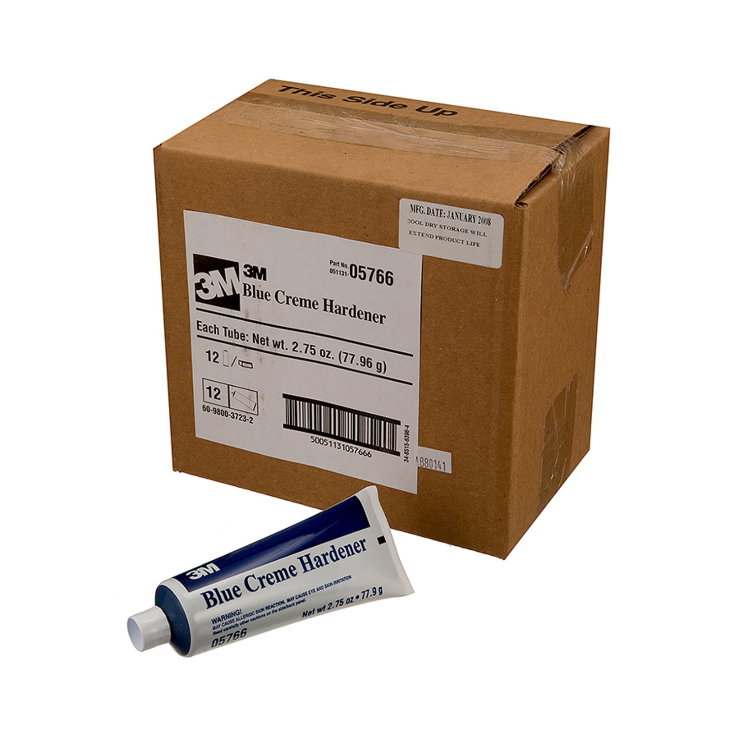 7100009748 - 3M Creme Hardener 05766, Blue, 2.75 oz Tube, 12/Case