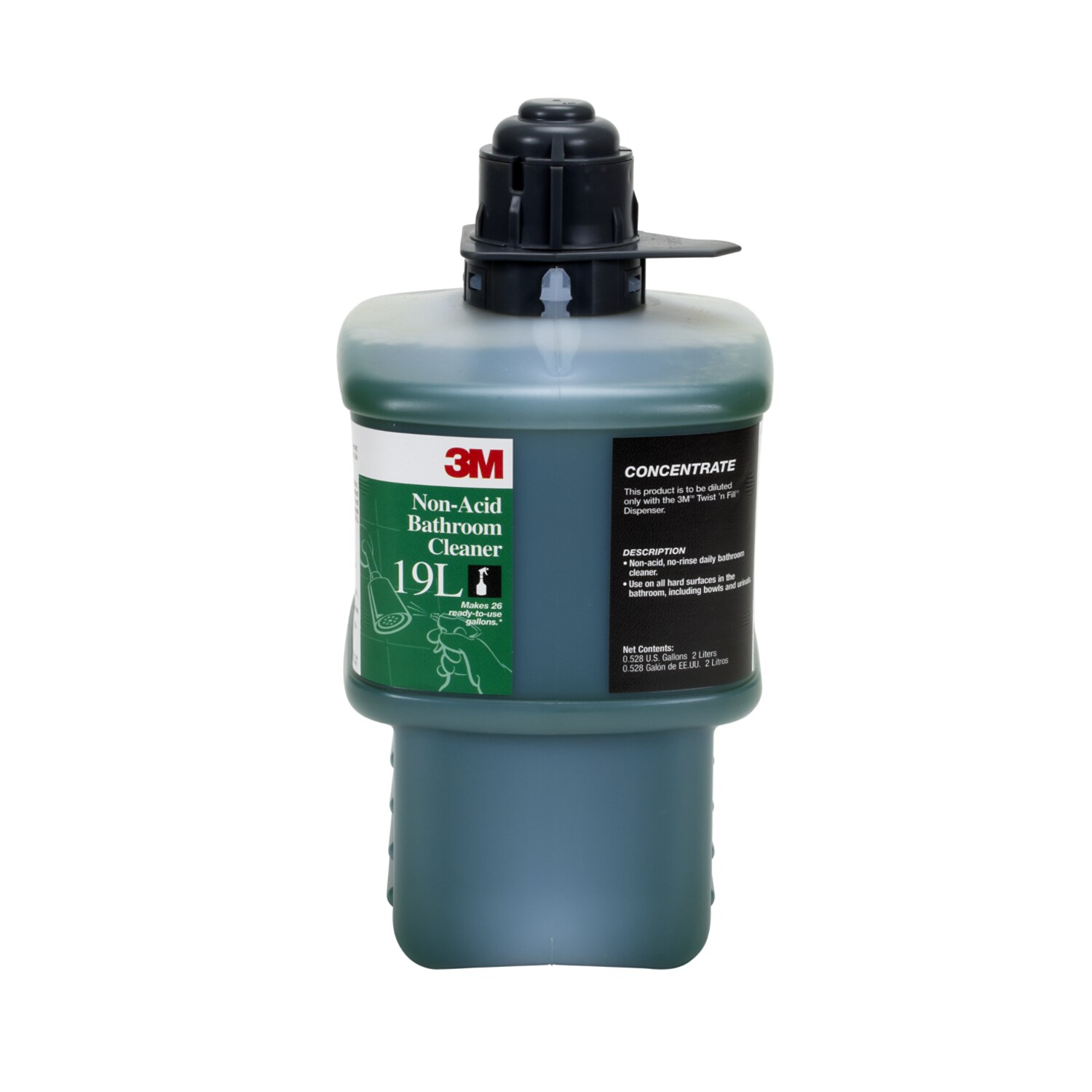 7100063521 - 3M Non-Acid Bathroom Cleaner Concentrate 19L, Gray Cap, 2 Liter, 6/Case