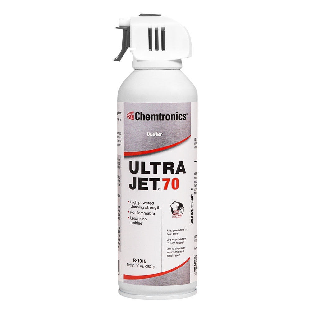 ES1015 - CHEMTRONICS ULTRAJET 70 AIR DUSTER FOR ELECTRONICS 10OZ