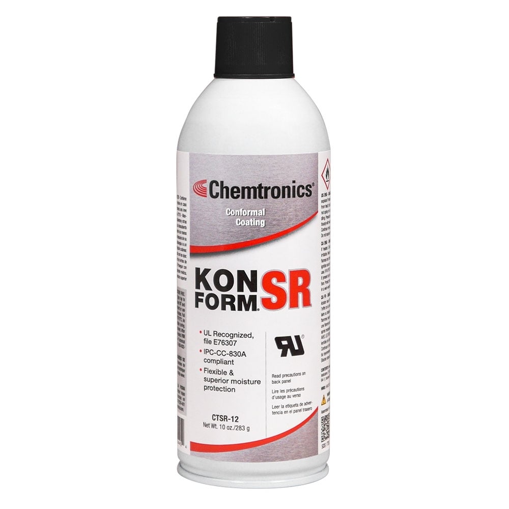 CTSR12 - CHEMTRONICS KONFORM SR SILICONE CONFORMAL COATING 10OZ