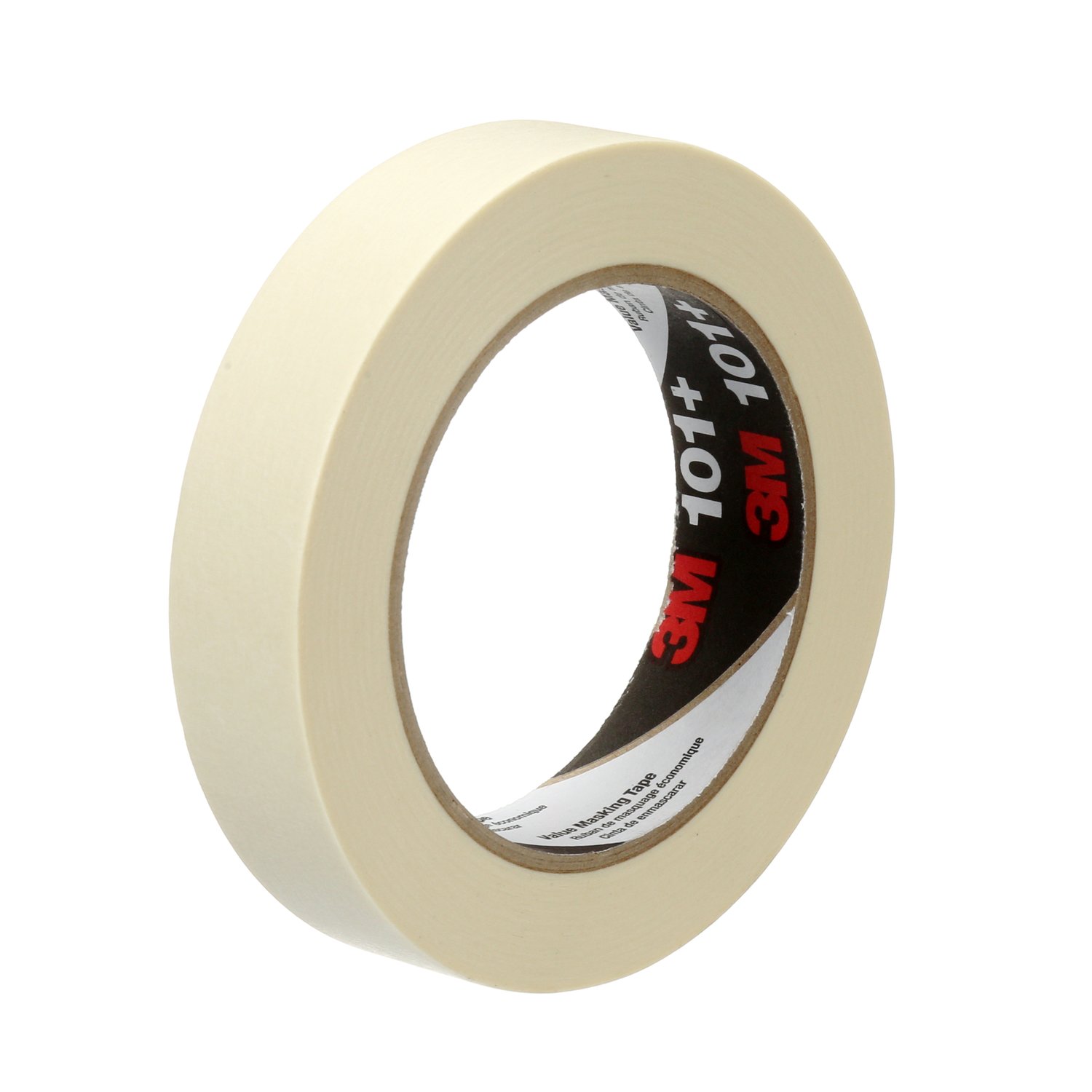 7100293675 - 3M Value Masking Tape 101+, Tan, 24 mm x 55 m, 5.1 mil, 36 Rolls/Case