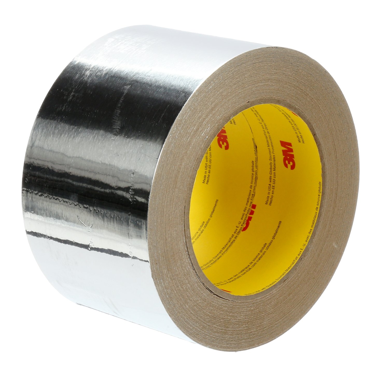 7100043752 - 3M Venture Tape Aluminum Foil Tape 1521CW, Silver, 72 mm x 45.7 m, 2.8 mil, 16 Rolls/Case