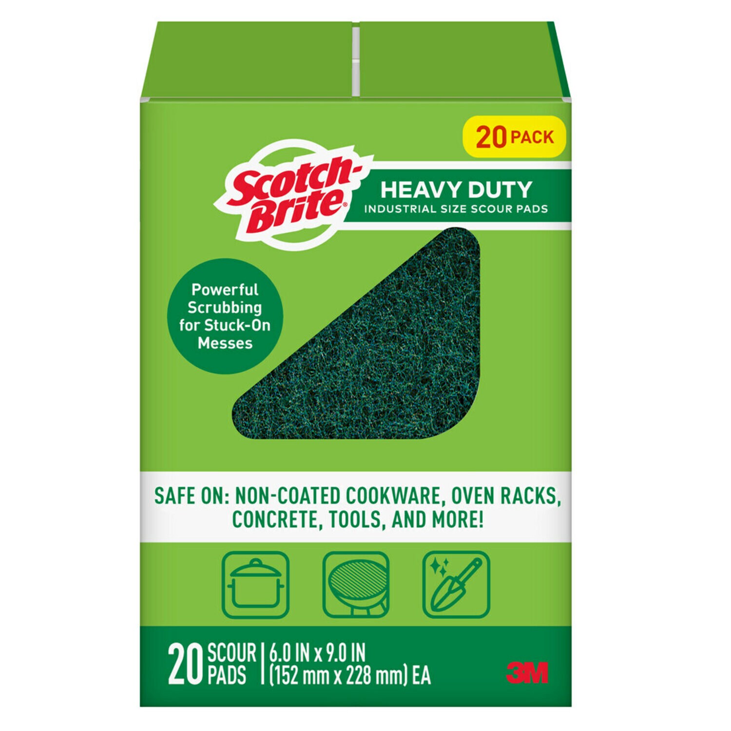 7000126959 - Scotch-Brite Extra Heavy Duty Scour Pad 220-6x9-4L-C