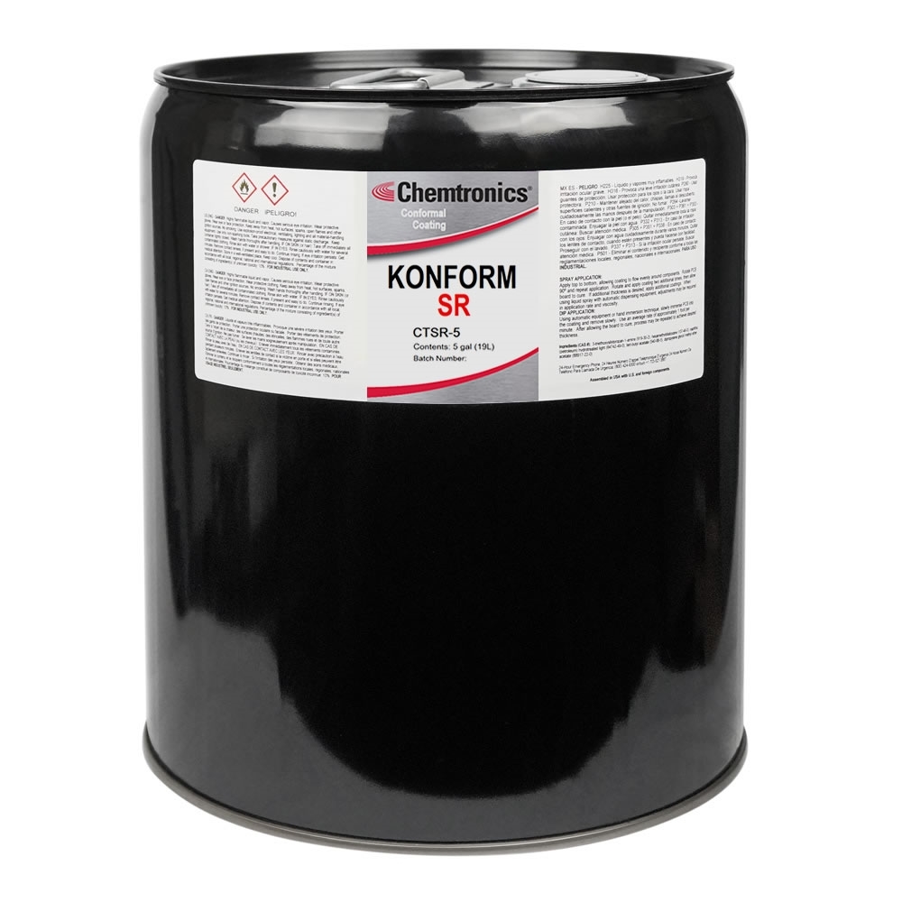 CTSR5 - CHEMTRONICS KONFORM SR SILICONE CONFORMAL COATING 5GL
