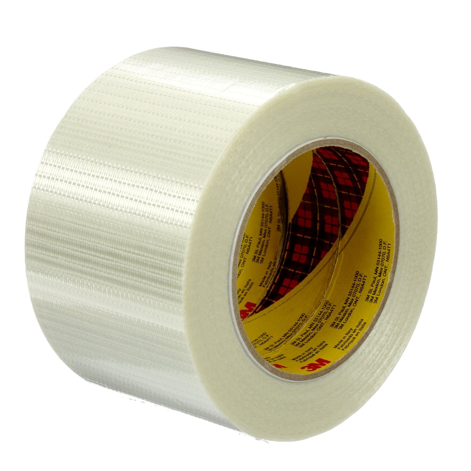 7000096087 - Scotch Bi-Directional Filament Tape 8959, Clear, 75 mm x 50 m, 5.7 mil, 12 Roll/Case
