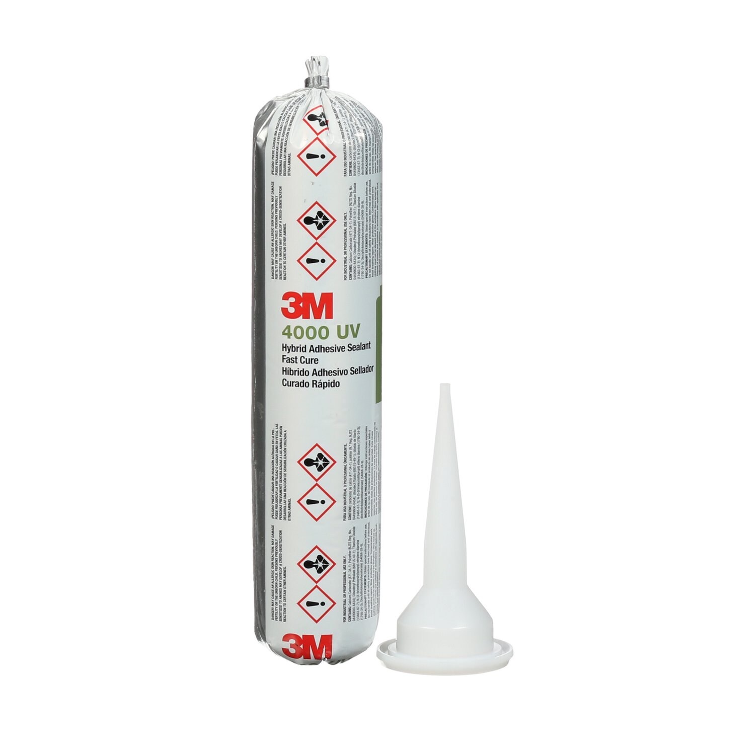 7000121532 - 3M Marine Adhesive Sealant 4000UV, PN06586, White, 400 mL Sausage Pack, 12/Case