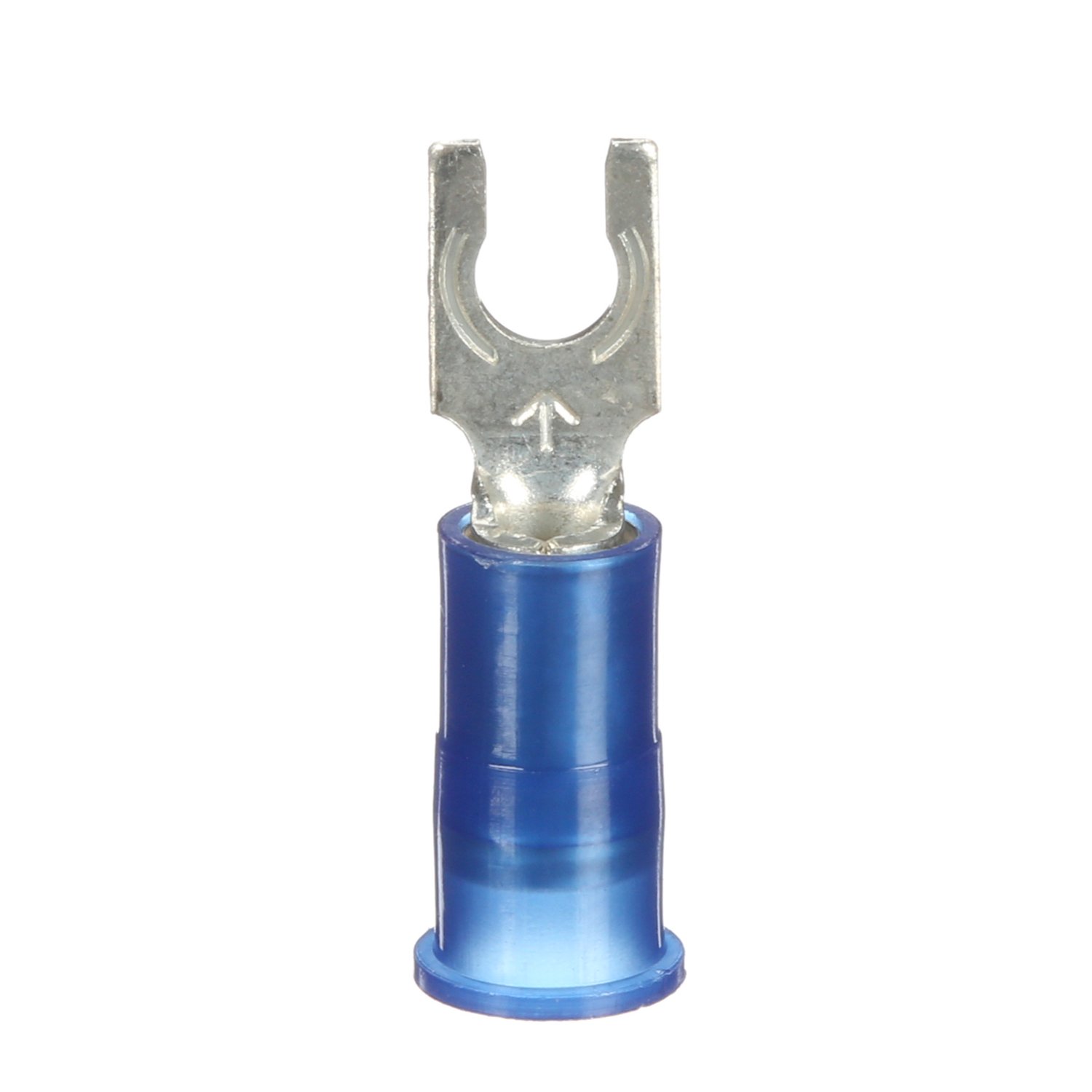 7000133362 - 3M Scotchlok Locking Fork Nylon Insulated, 100/bottle, MNG14-6FLX, spring-like tongue firmly fits around the stud, 500/Case