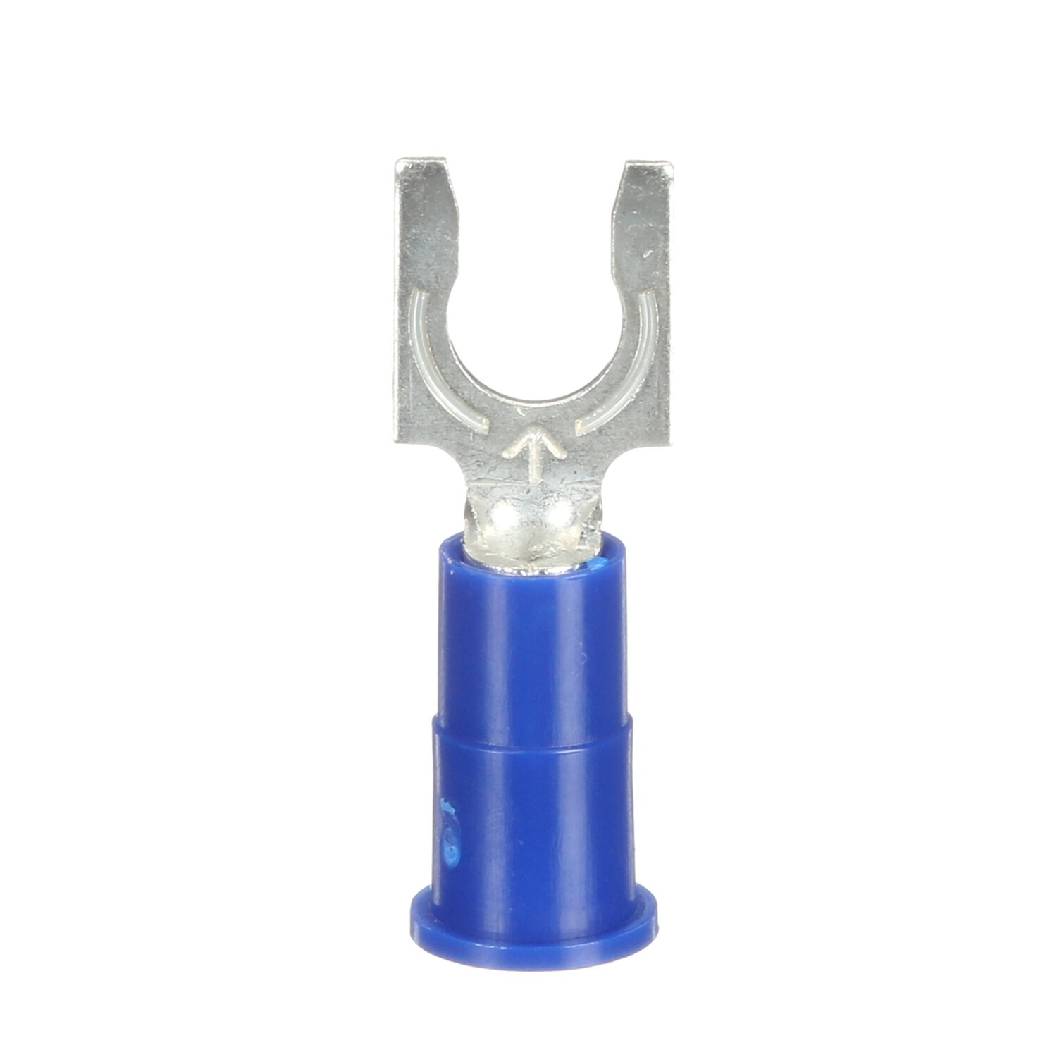 7000133368 - 3M Scotchlok Locking Fork Vinyl Insulated, 100/bottle, MV14-10FLX, spring-like tongue firmly fits around the stud, 500/Case