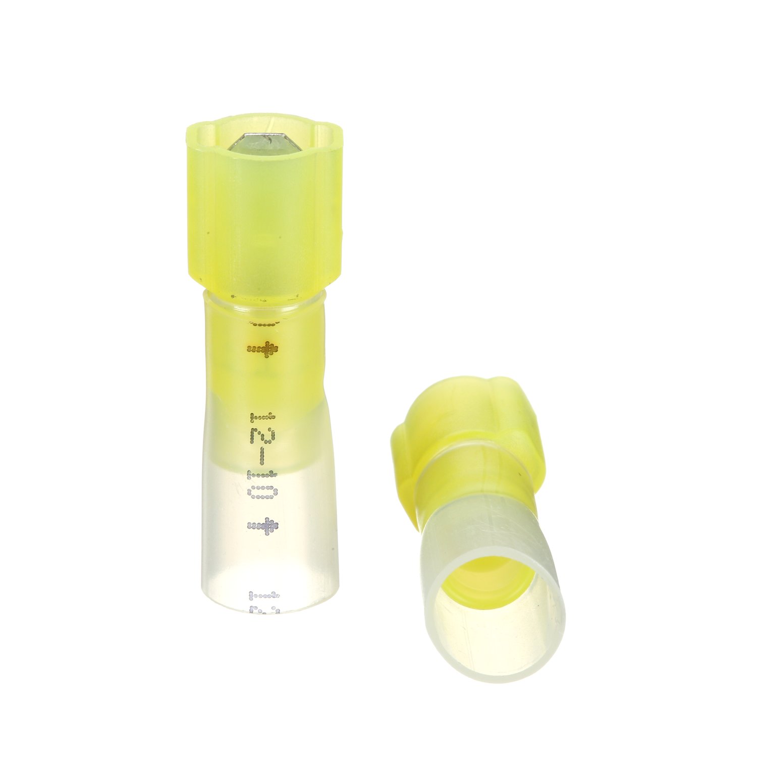 7000133383 - 3M Scotchlok Male Disconnect Heatshrink Nylon Insulated, 25/bottle, MNHU10-250DMIX, 125/Case
