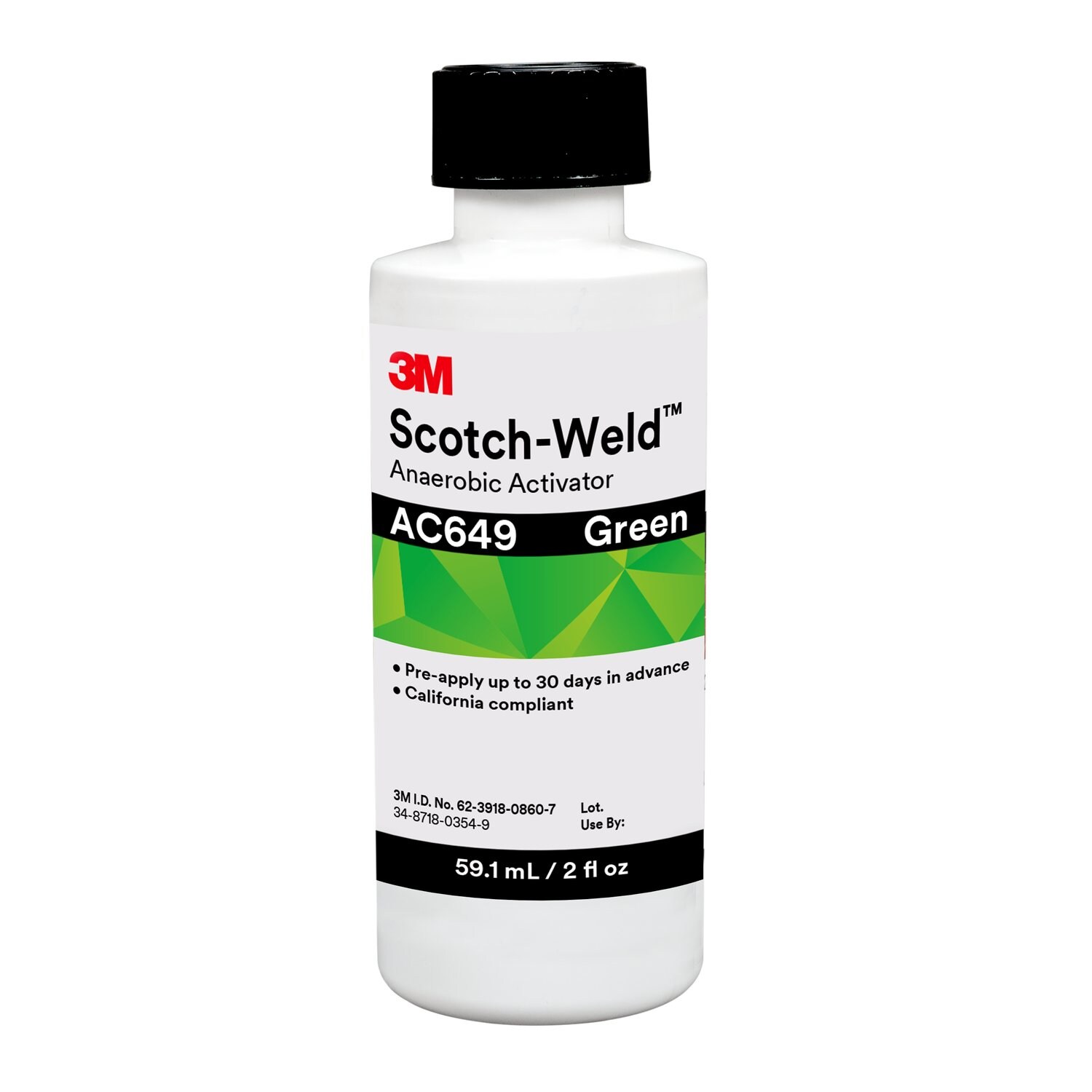 7100075275 - 3M Scotch-Weld Anaerobic Activator AC649, Green, 2 fl oz Bottle,
10/case