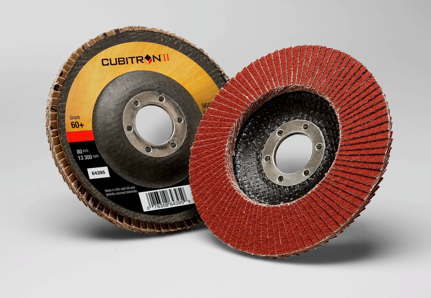7100104602 - 3M Cubitron II Flap Disc 969F, 60+, T29, 5 in x 7/8 in, 10 ea/Case