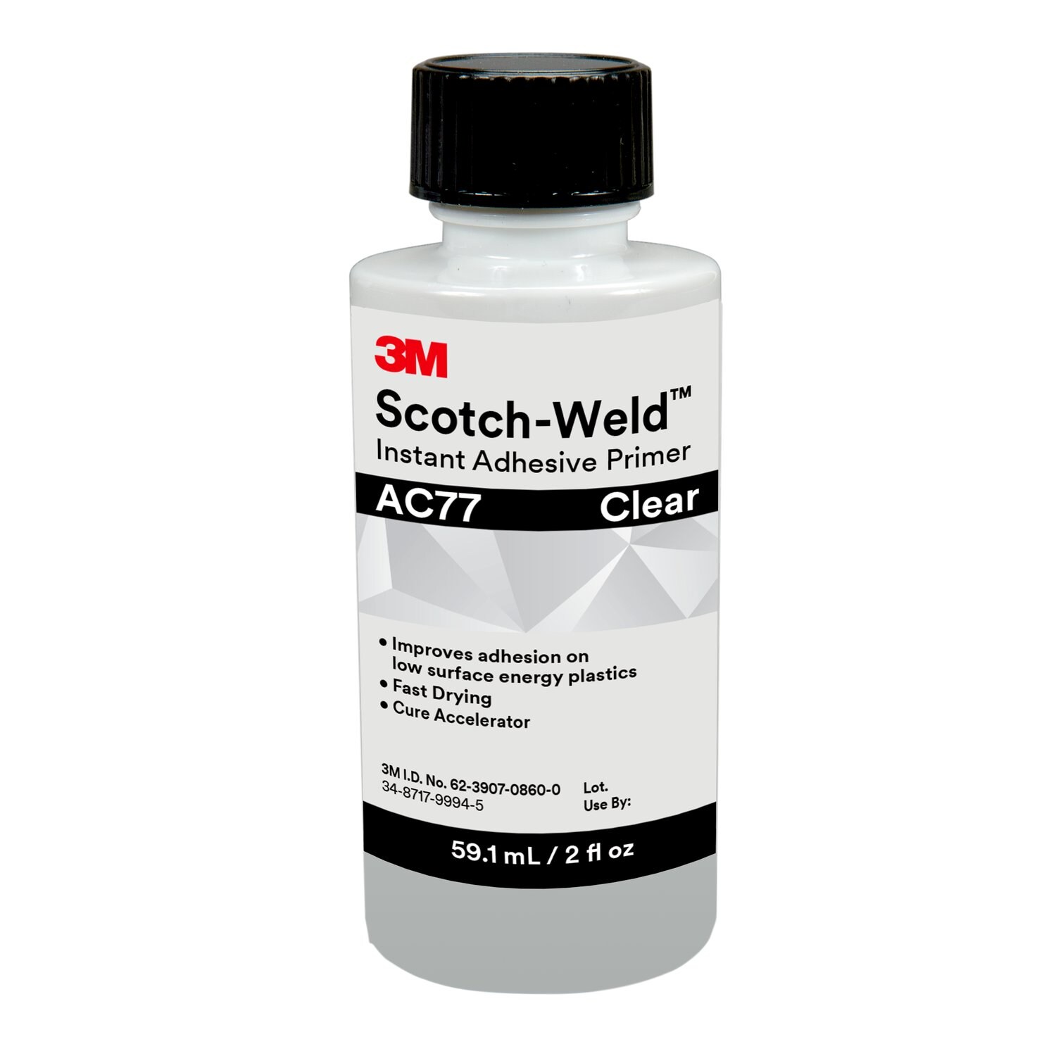 7100039260 - 3M Scotch-Weld Instant Adhesive Primer AC77, Clear, 2 fl oz, 10
Bottles/Case