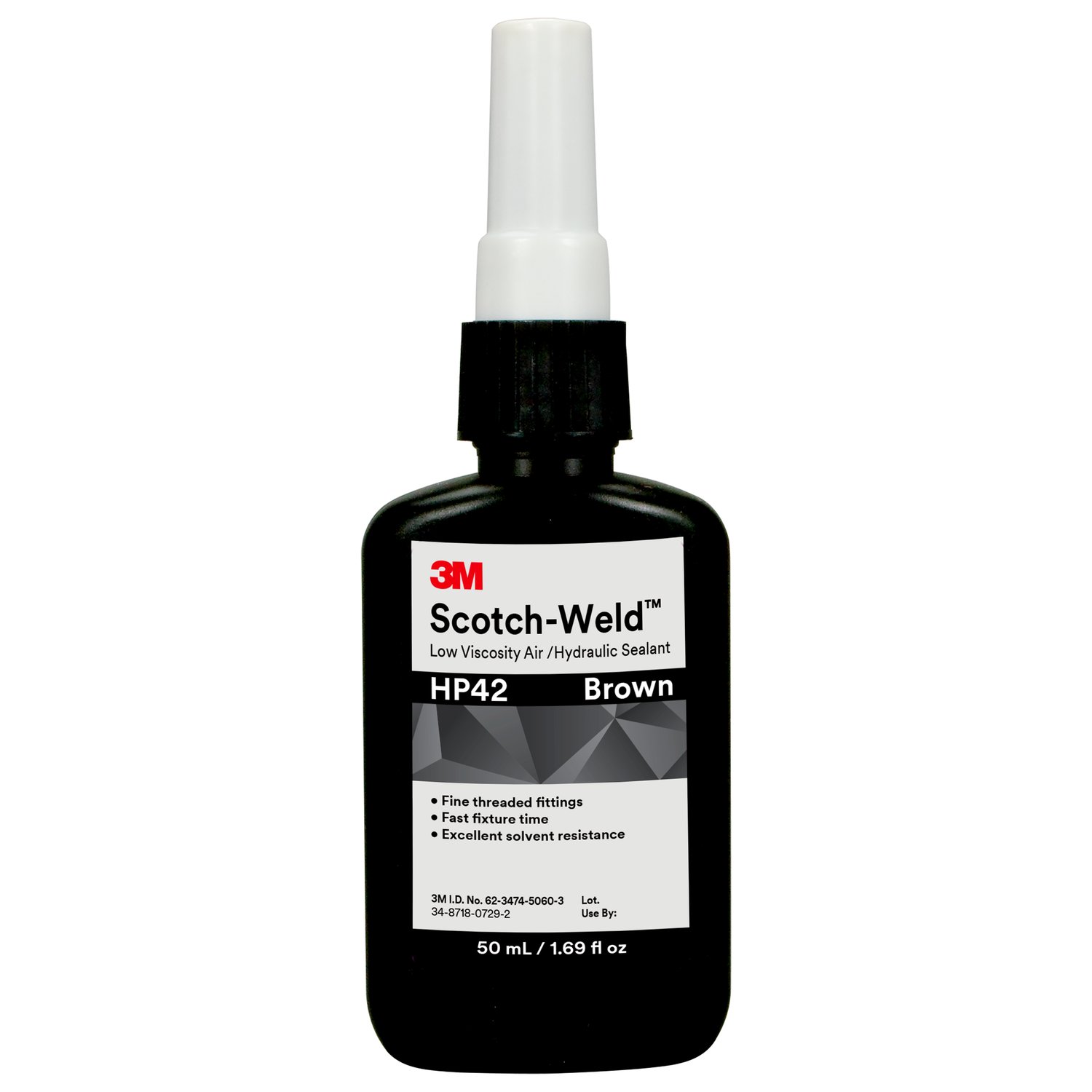 7100066622 - 3M Scotch-Weld Low Viscosity Air/Hydraulic Sealant HP42, Brown, 50 mL Bottle, 10/case