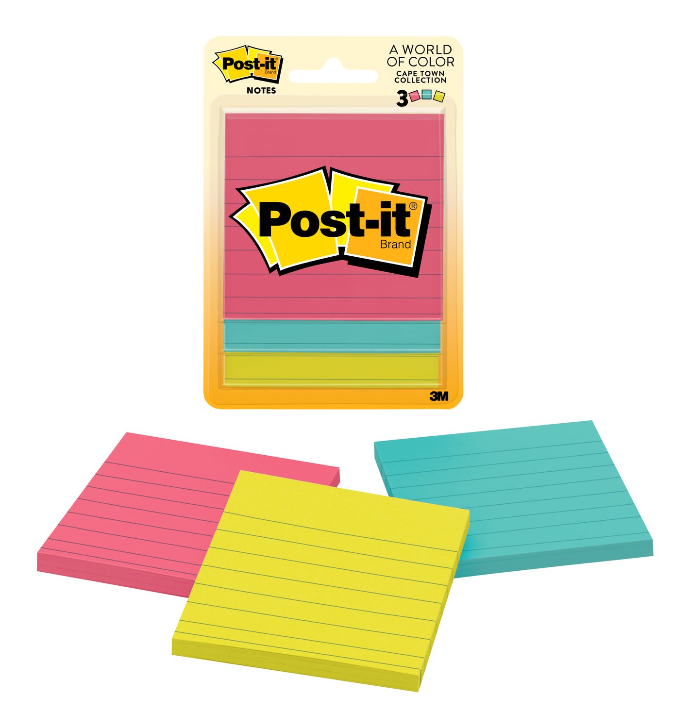 7100149181 - Post-it Notes, 6301-17, 3 in x 3 in (76 mm x 76 mm), 3 pack of 50 sheets, 100% PEFC, SGSCH-PEFC-COC-110078