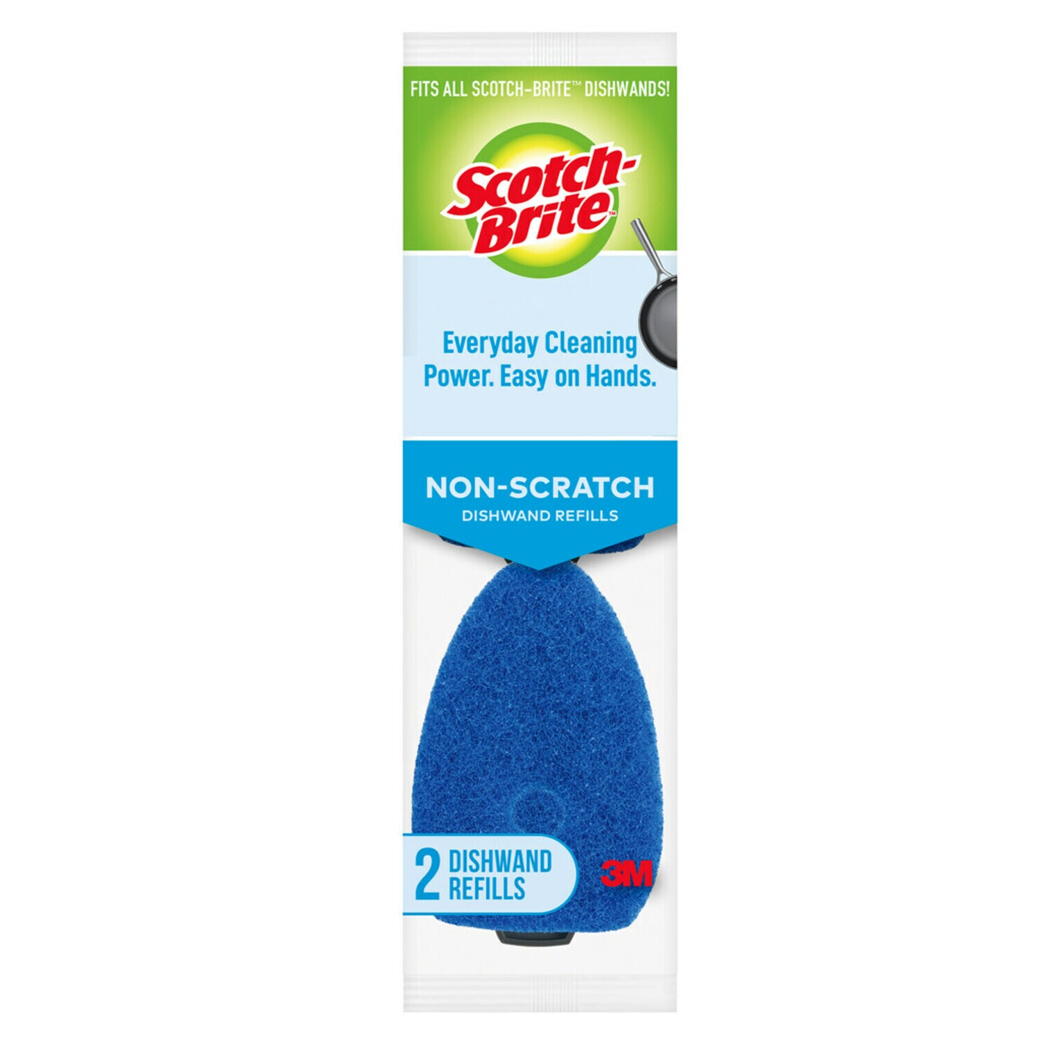 7100250733 - Scotch-Brite Non-Scratch Dishwand Refill 483-7-RSC, 2 ea/pk, 7 pks/cs