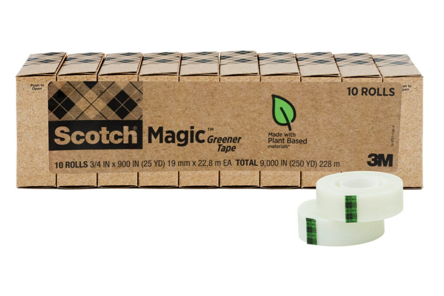 7010311182 - Scotch Magic Greener Tape 812-10P, 3/4 in x 900 in (19 mm x 22.8 m)