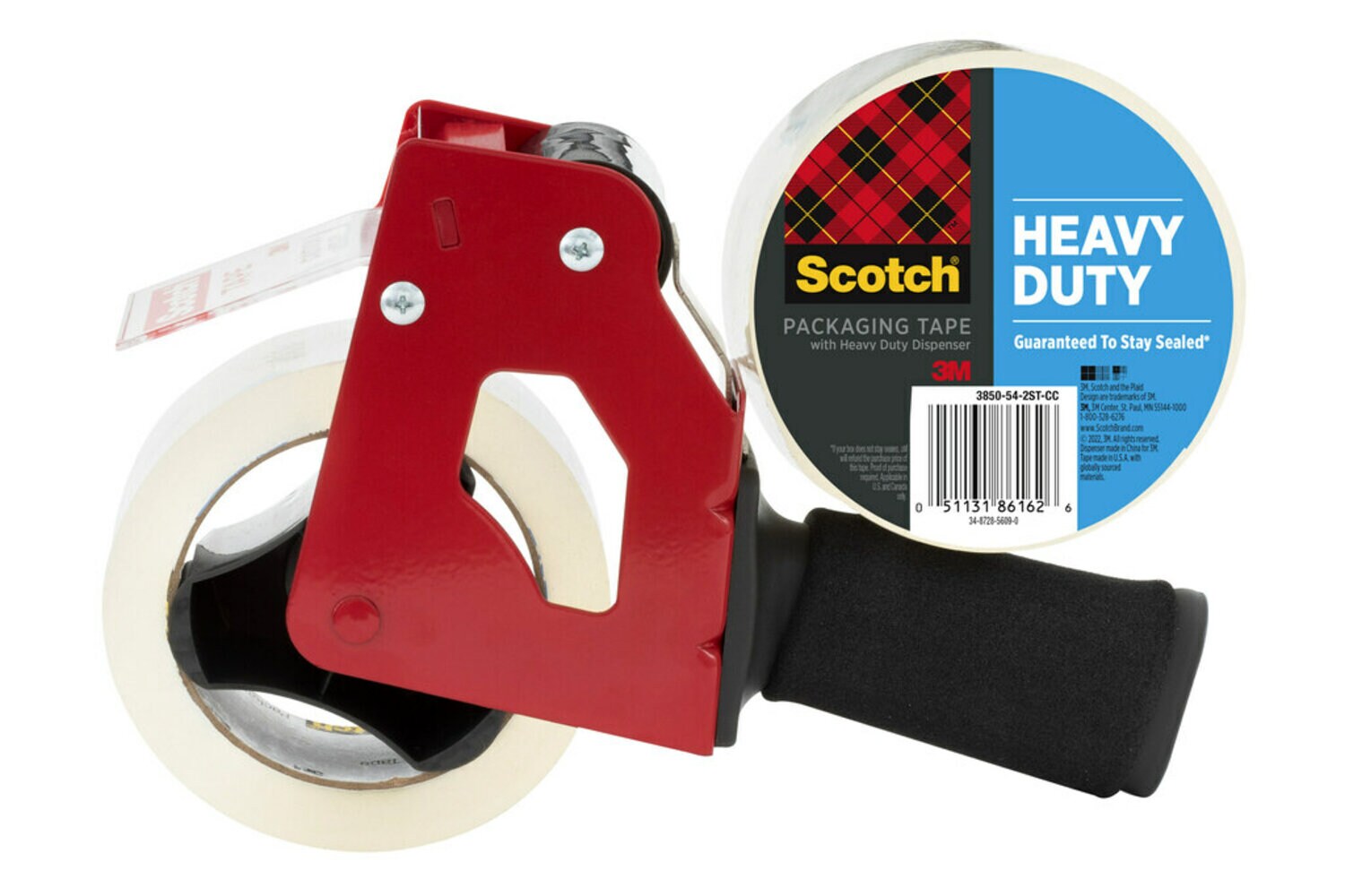 7100282677 - Scotch Heavy Duty Shipping Packaging Tape 3850-54-2ST-CC, 1.88 in x 60 yd (48 mm x 54.8 m)