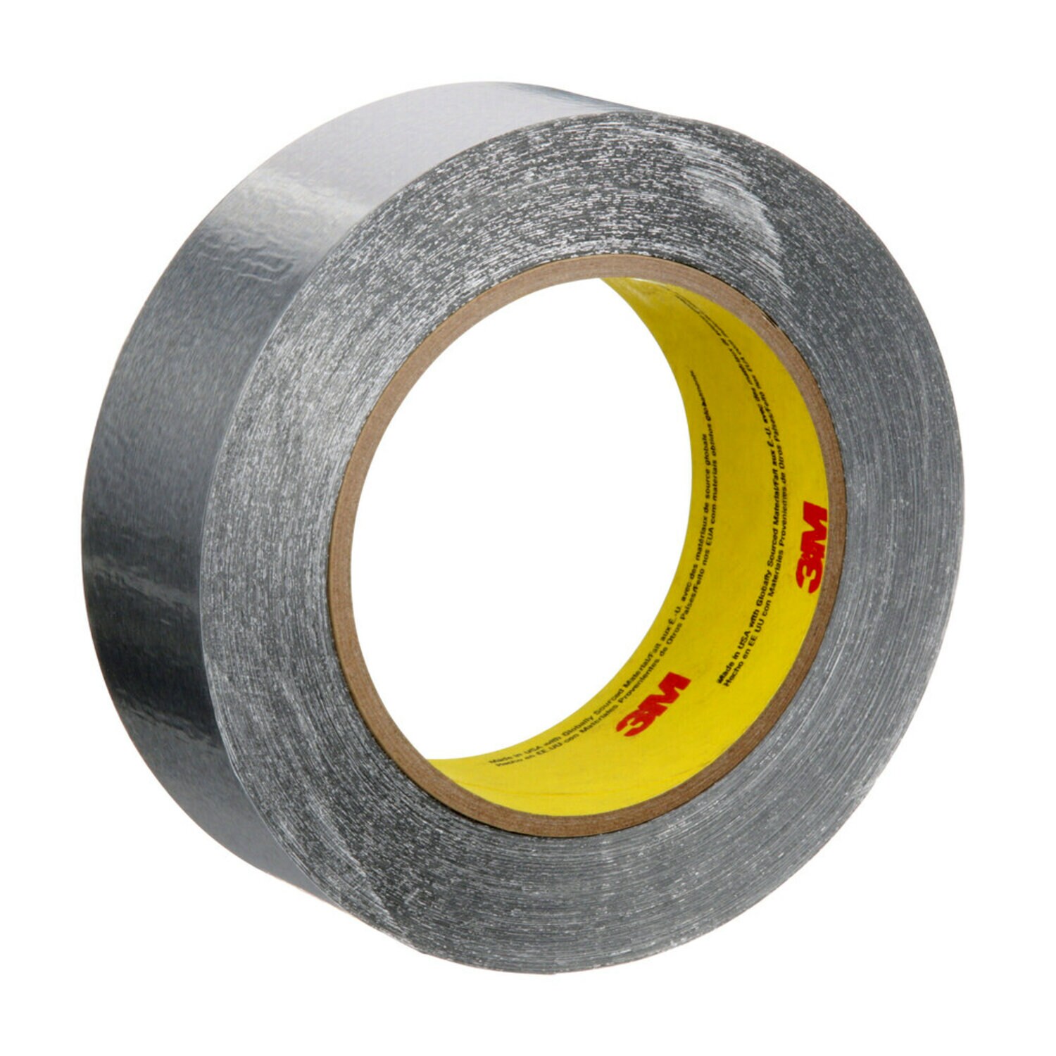7100053917 - 3M Aluminum Foil Tape 425, Silver, 1 1/2 in x 60 yd, 4.6 mil, 24 Roll/Case