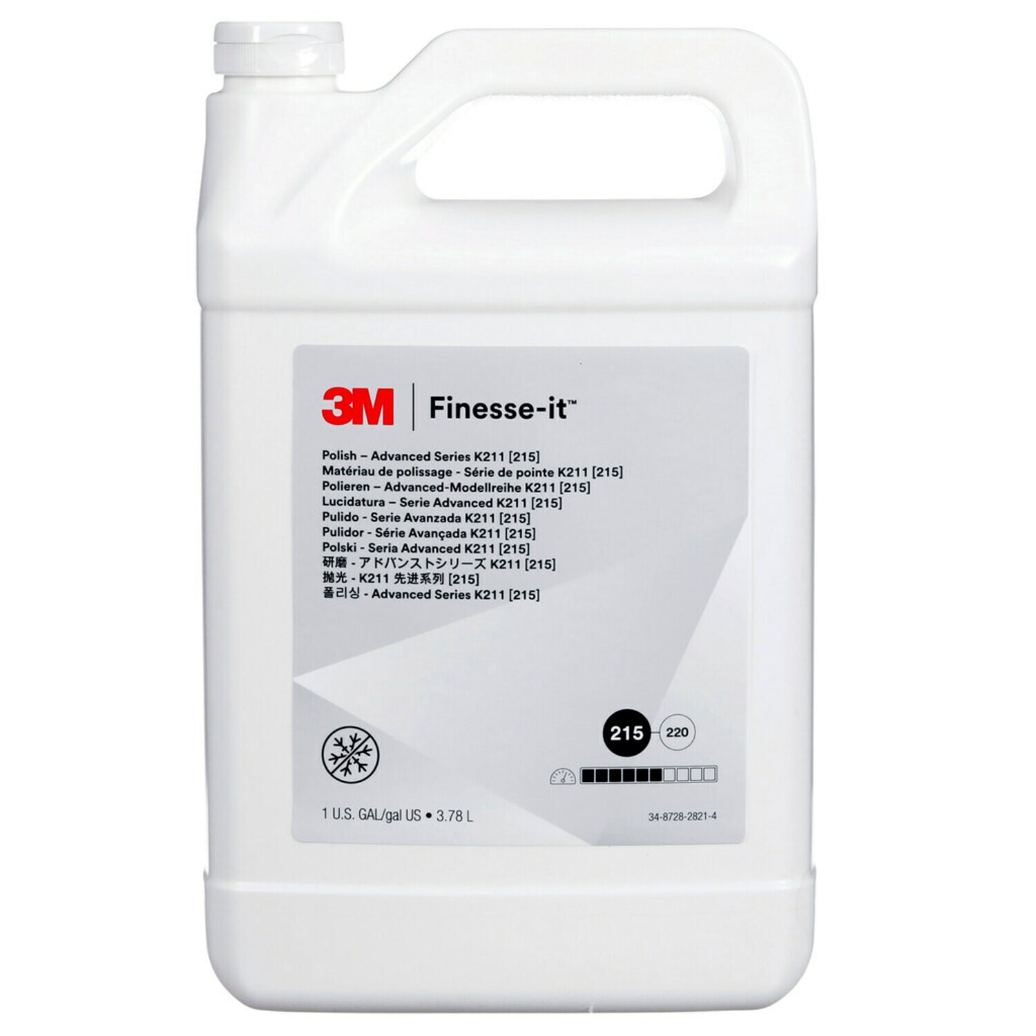 7100025167 - 3M Finesse-it Polish Advanced K211 (215), 28695, 1 Gallon (3.785 Liter), 4 ea/Case