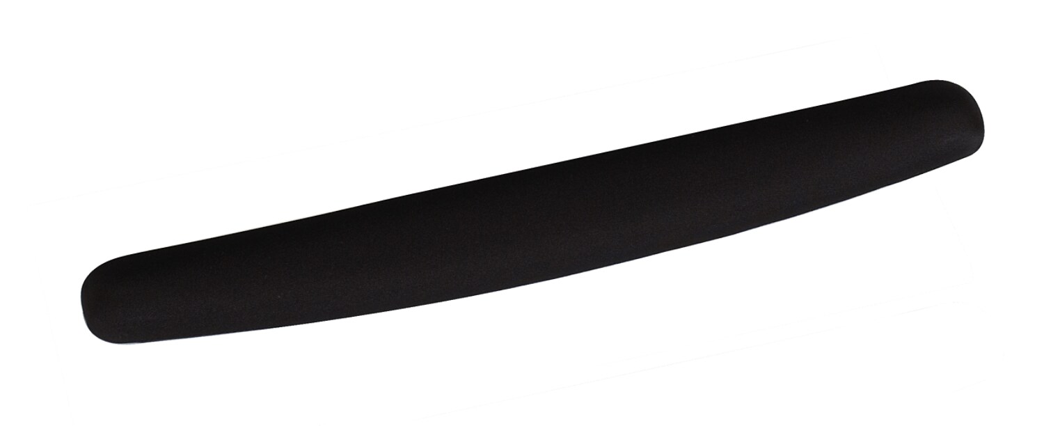 7100318256 - 3M Foam Wrist Rest WR209B, Compact Size, with Antimicrobial Product Protection, Fabric, Black, 2.75 in x 18.0 in x 0.75 in