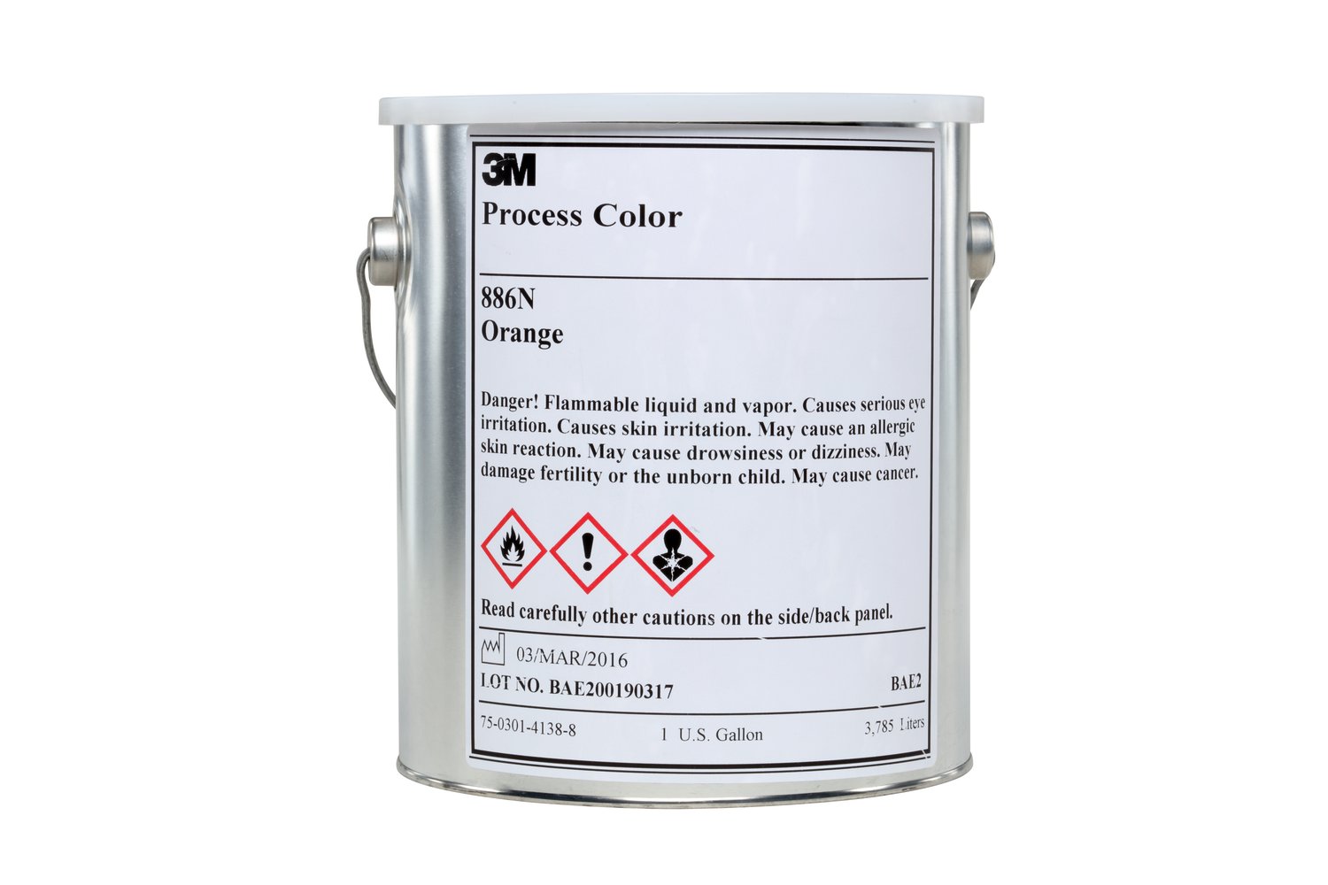 7000004859 - 3M Process Color 883i, Blue, 1 Gal, 1 Can/Case