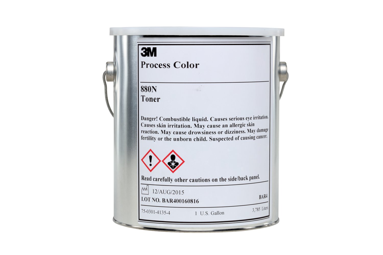 7000030849 - 3M Process Color 880N, Clear, Toner, 1 Gal, 1 Can/Case