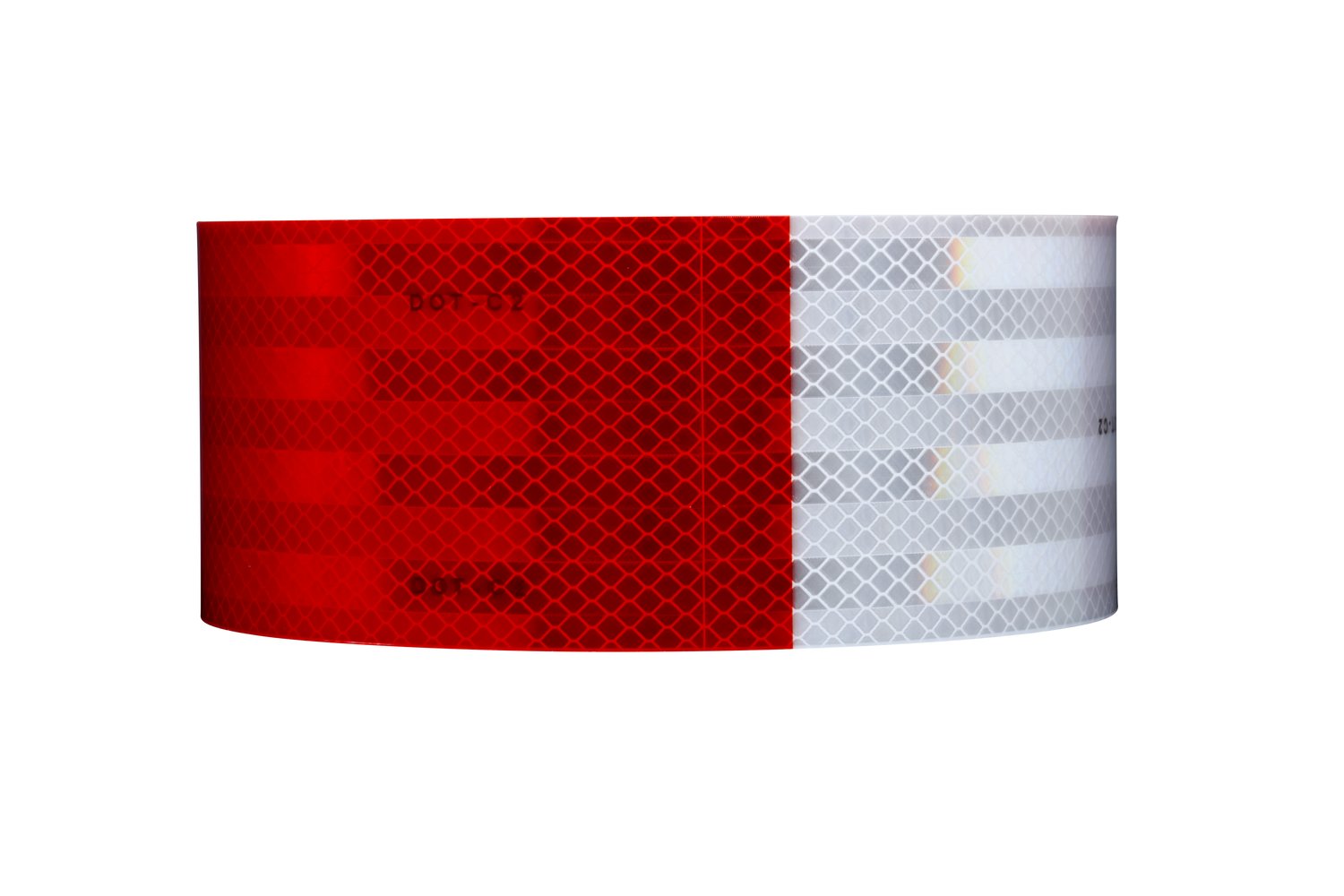 7010390377 - 3M Diamond Grade Conspicuity Markings 983-32, Red/White, 3 in x 50 yd, 7/Carton