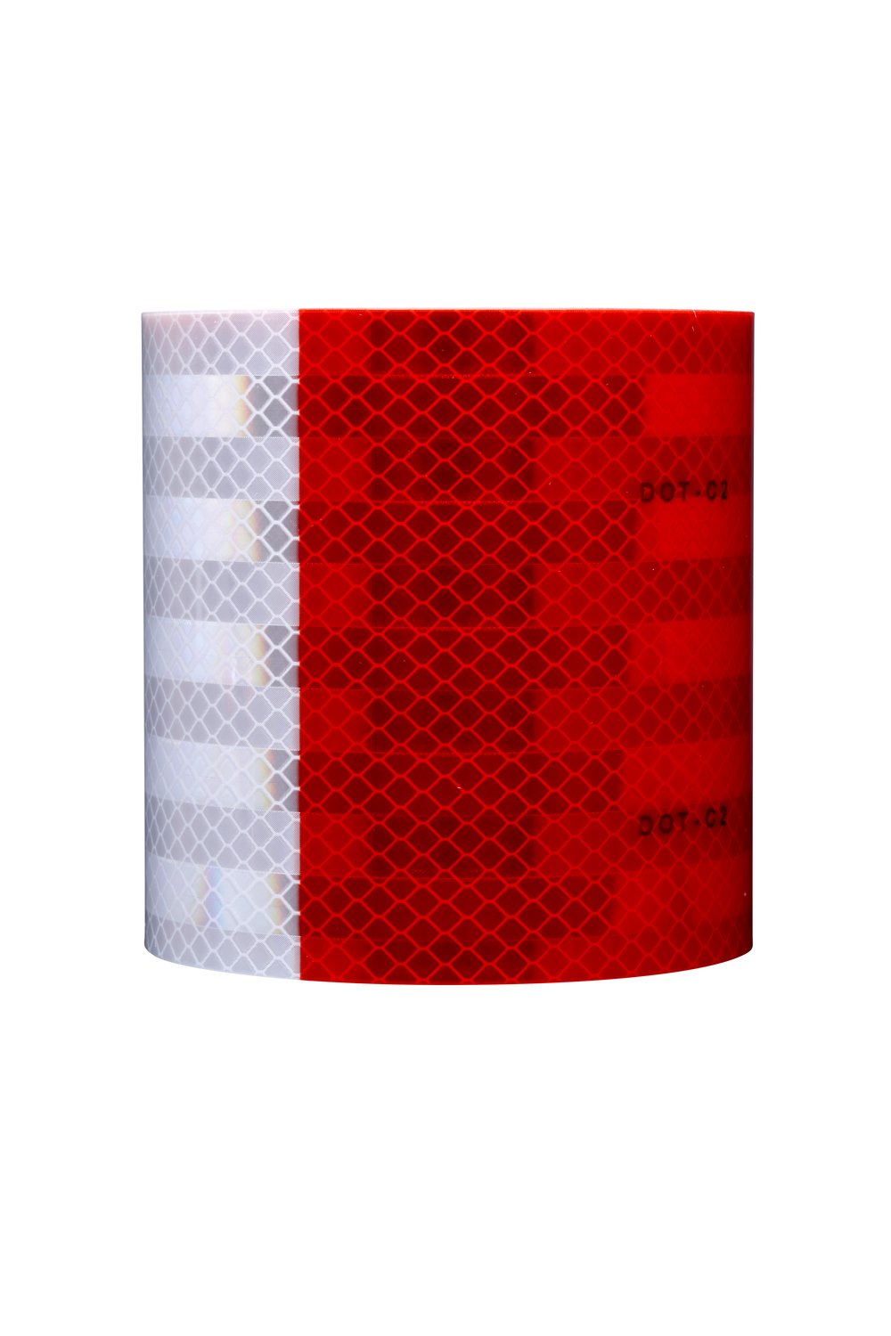 7010388905 - 3M Diamond Grade Conspicuity Marking 983-32, Red/White, 2 in x 450 ft, Bulk Pack