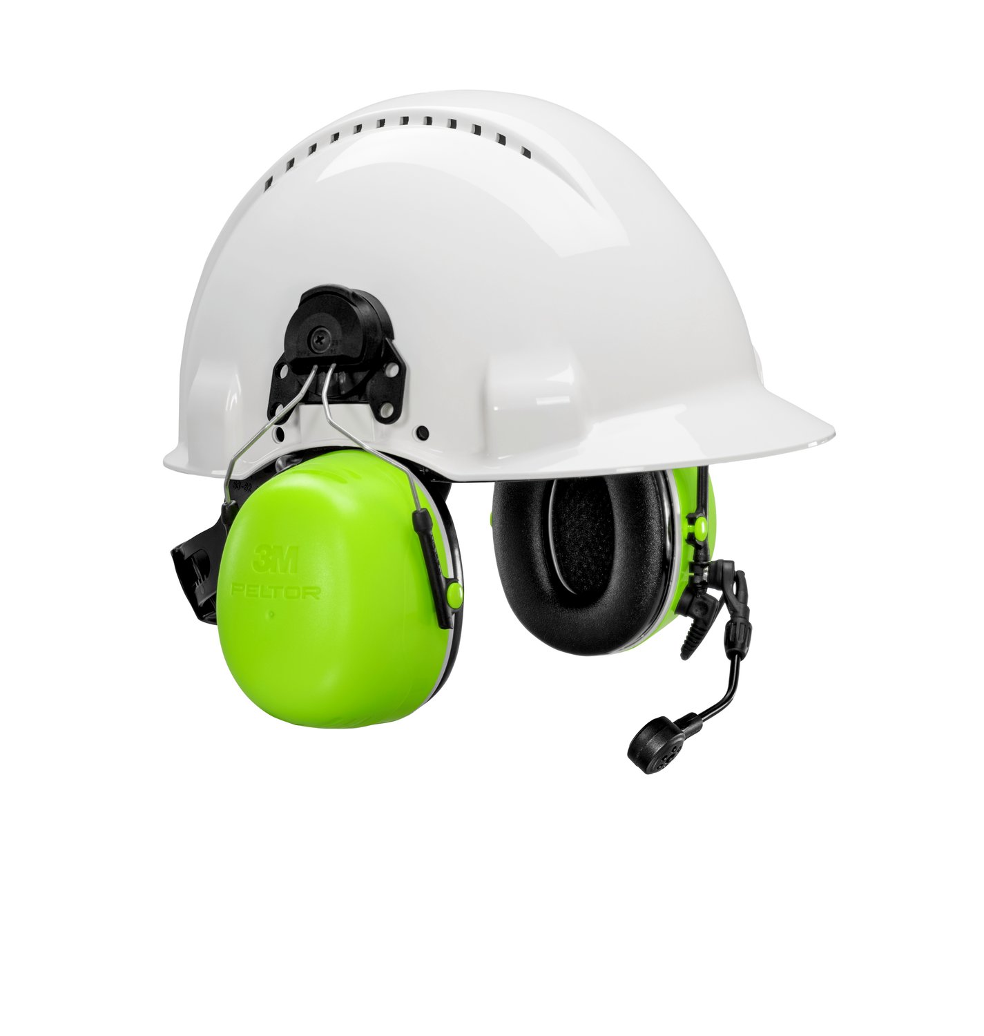 7100099881 - 3M PELTOR CH-5 High Attenuation Headset - MT73H450P3E-77 GB - Flex Connector - Hard Hat Attached - 29dB NRR
