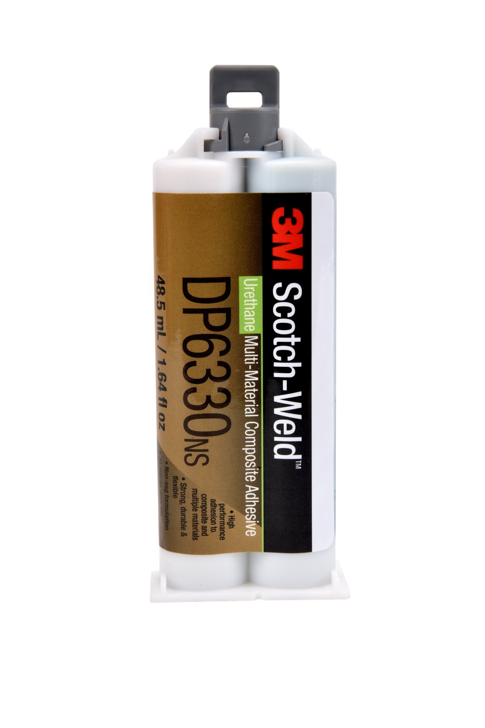 7100109828 - 3M Scotch-Weld Multi-Material Composite Urethane Adhesive DP6330NS, Green, 48.5 mL Duo-Pak, 12/Case