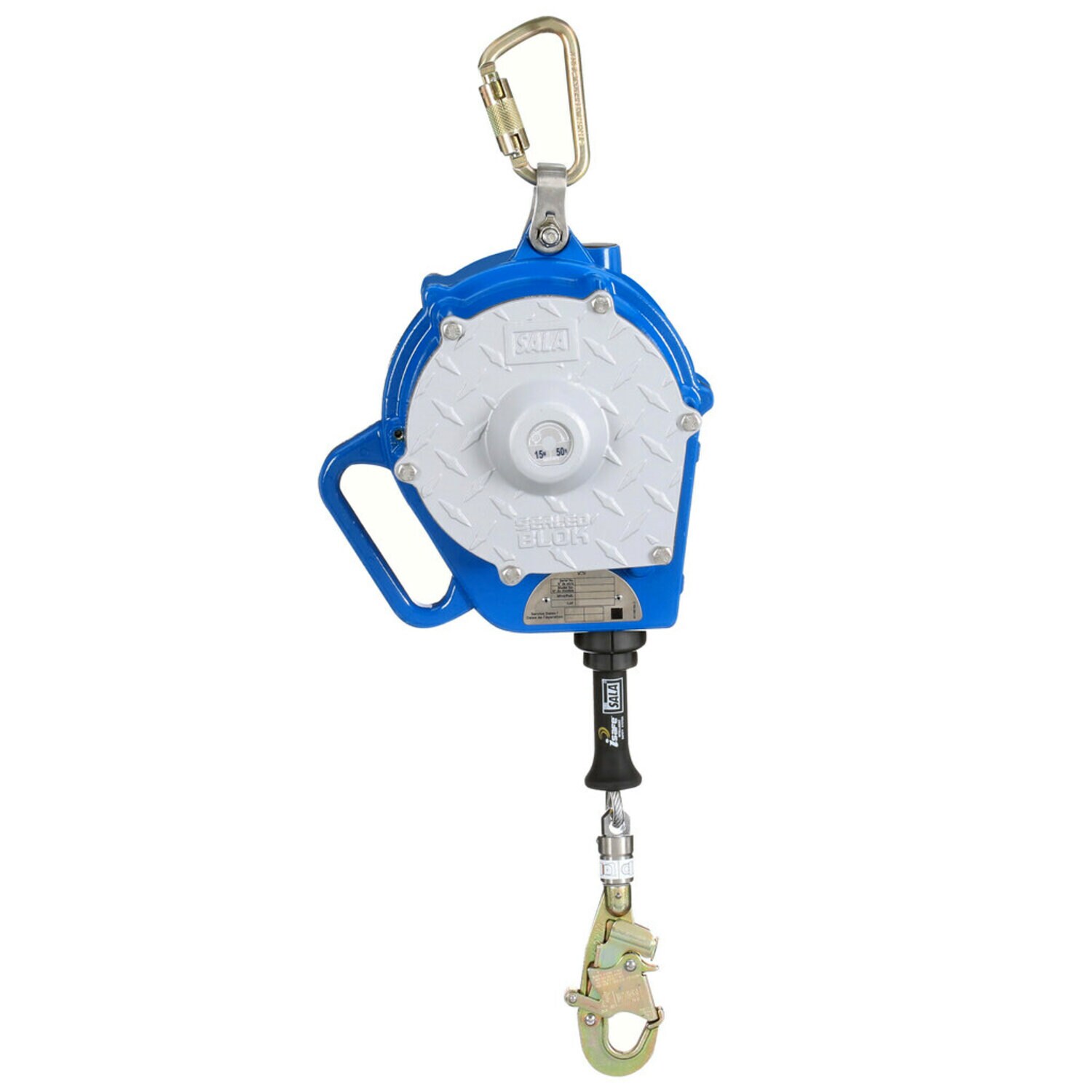 7100318431 - 3M DBI-SALA Sealed-Blok Self Retracting Lifeline 3400135, Stainless Steel Cable, Swivel Snap Hook, 50 ft., Class 1, ANSI