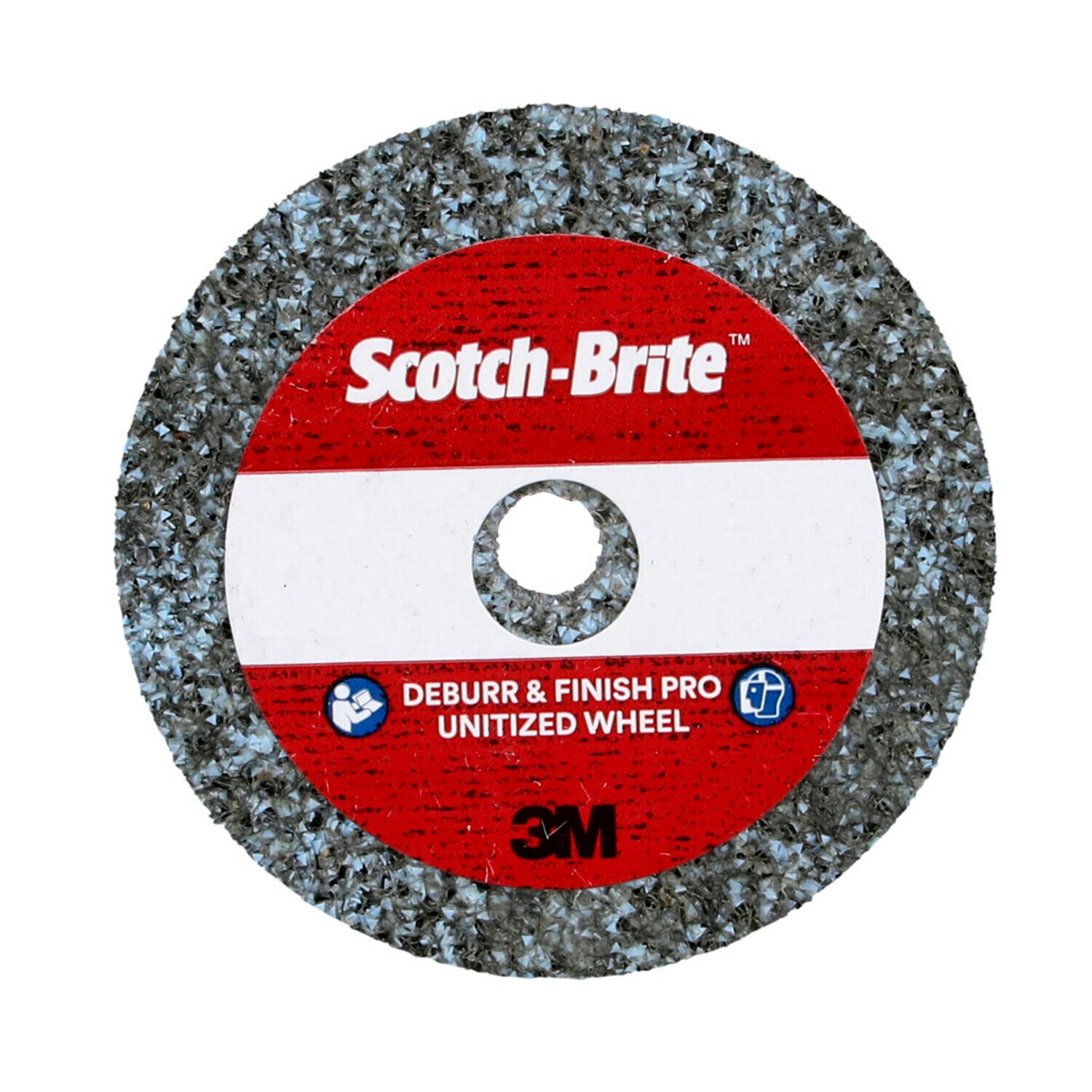 7100290249 - Scotch-Brite Deburr & Finish PRO Unitized Wheel, DP-UW, 9C Extra Coarse+, 2 in x 1/4 in x 1/4 in, 60 ea/Case
