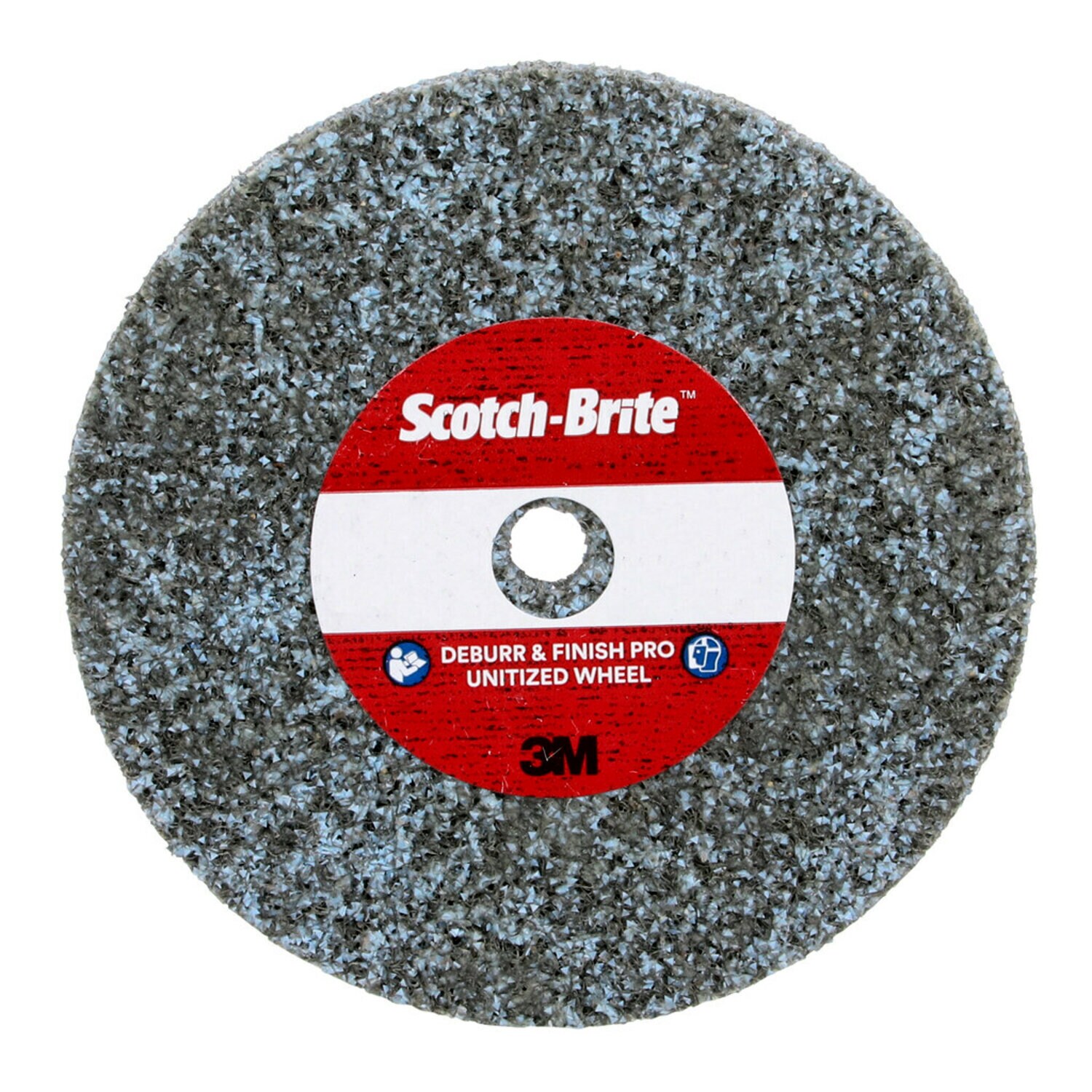 7100290244 - Scotch-Brite Deburr & Finish PRO Unitized Wheel, DP-UW, 9C Extra Coarse+, 3 in x 1/2 in x 1/4 in, 20 ea/Case