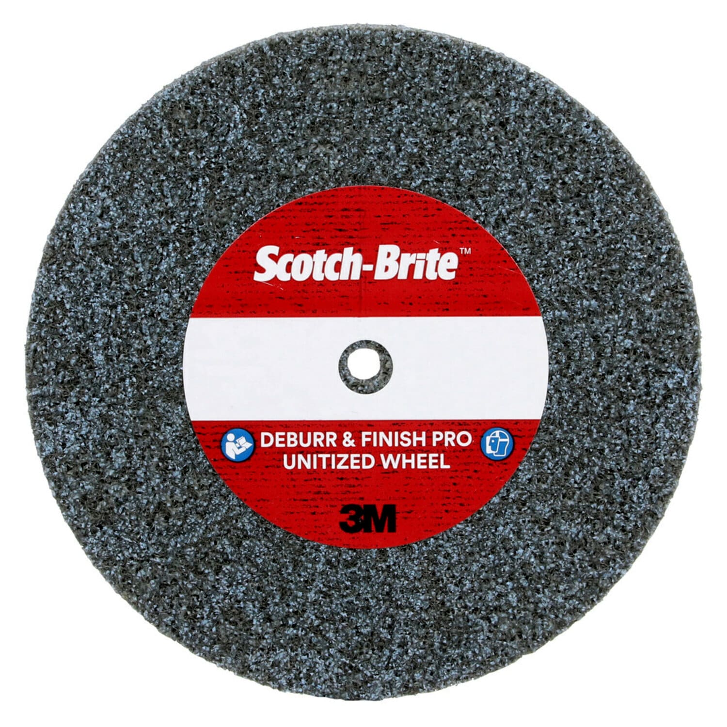 7010534347 - Scotch-Brite Deburr & Finish PRO Unitized Wheel, DP-UW, 8C Coarse+, 3 in x 1/4 in x 3 in