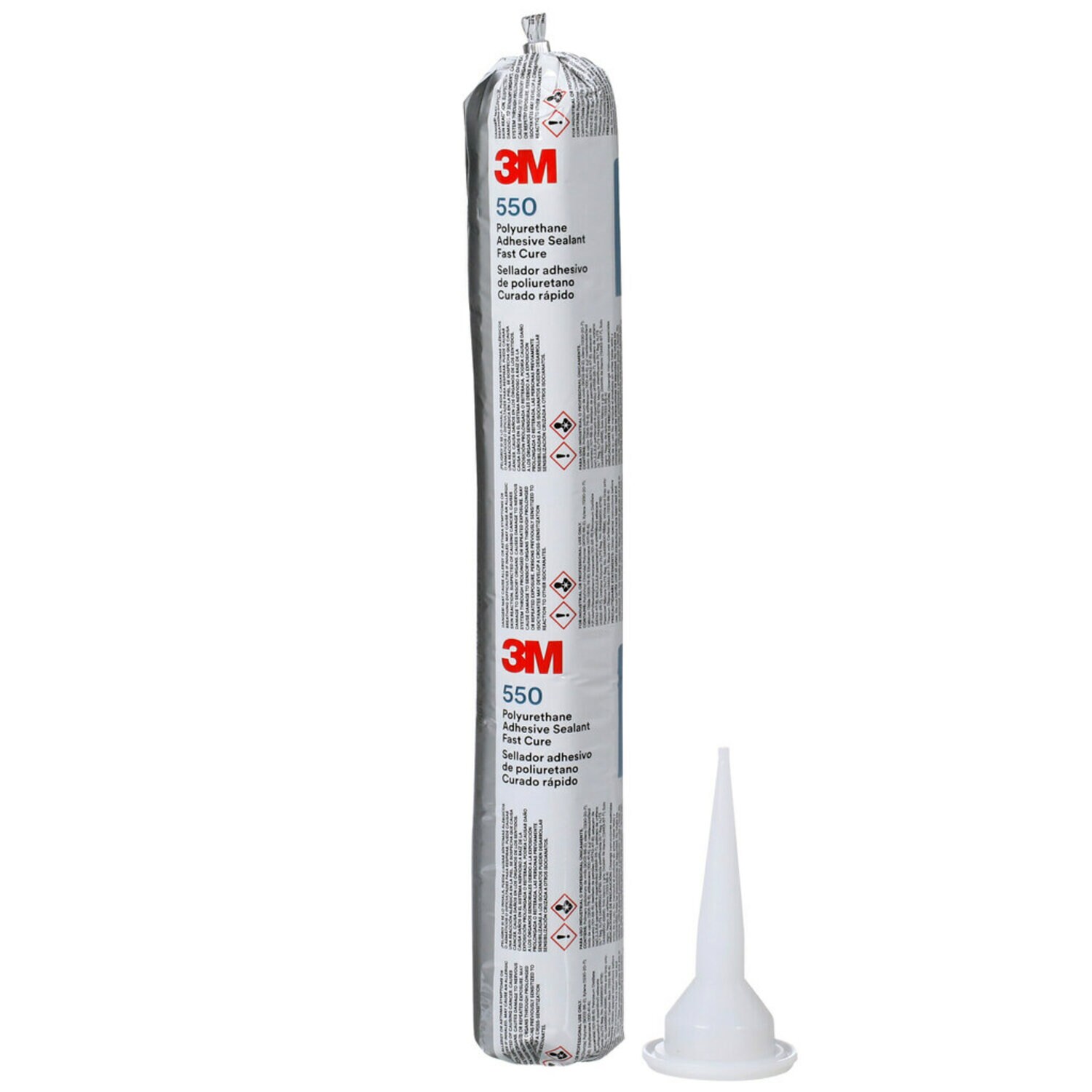7100197989 - 3M Polyurethane Adhesive Sealant 550FC Fast Cure, Black, 600 mL Sausage Pack, 12/Case