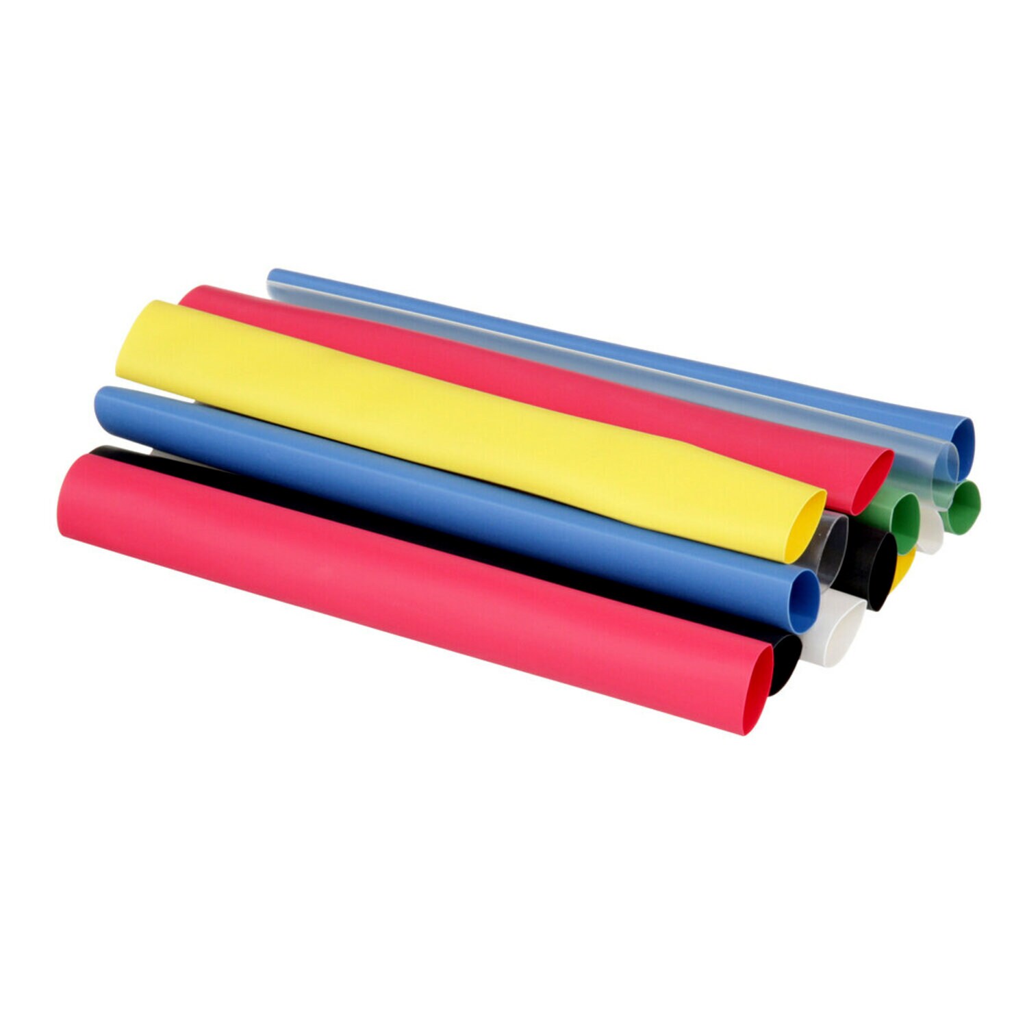 7000132602 - 3M Heat Shrink Tubing Assortment Pack FP-301-3/8-Assort: 6 in length
pieces, 2 each of 7 colors, 10/case