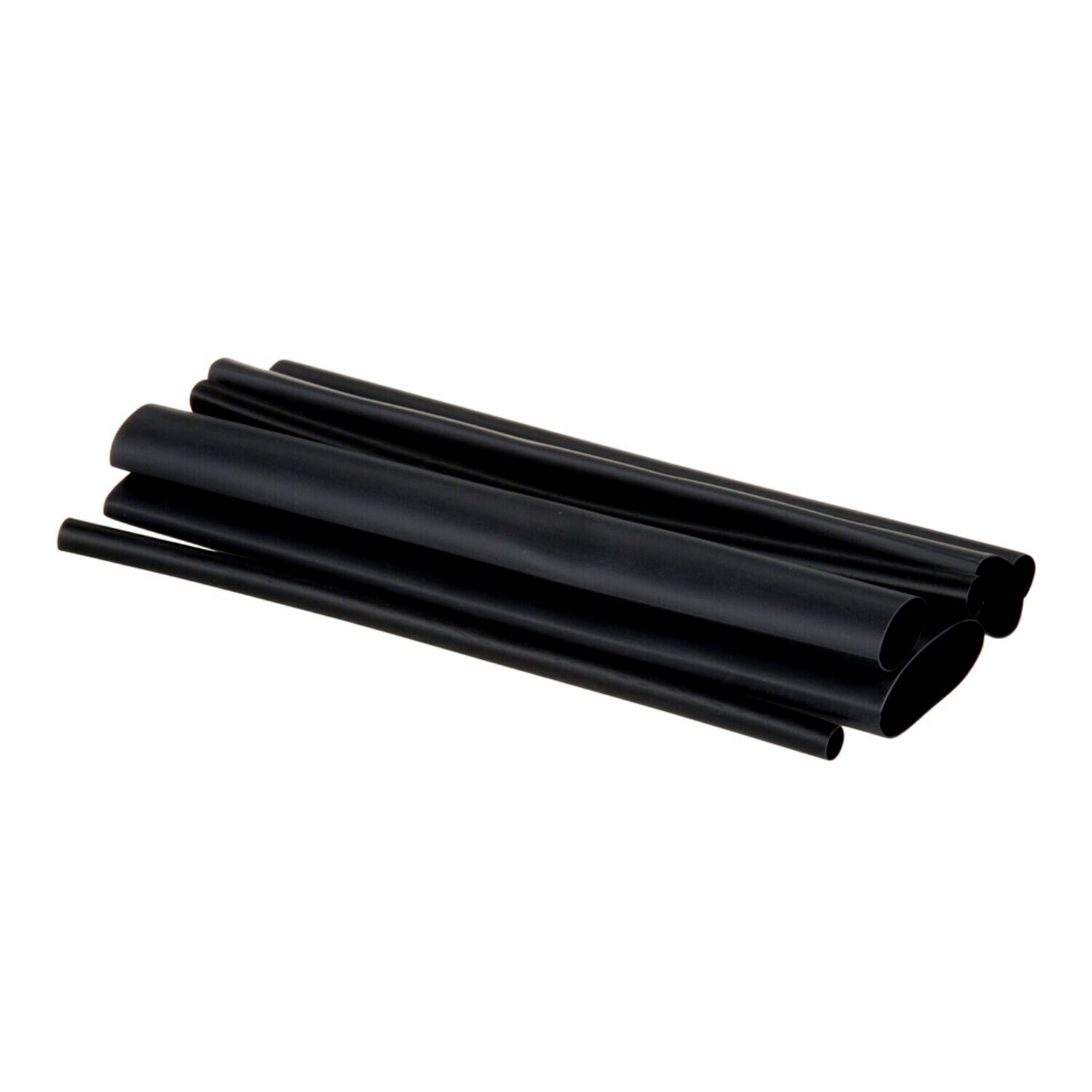 7000031598 - 3M Heat Shrink Thin-Wall Tubing FP-301-Black Assorted Kit, 102 total 6 in tubes of flexible polyolefin heat shrink, 5 Kits / Case