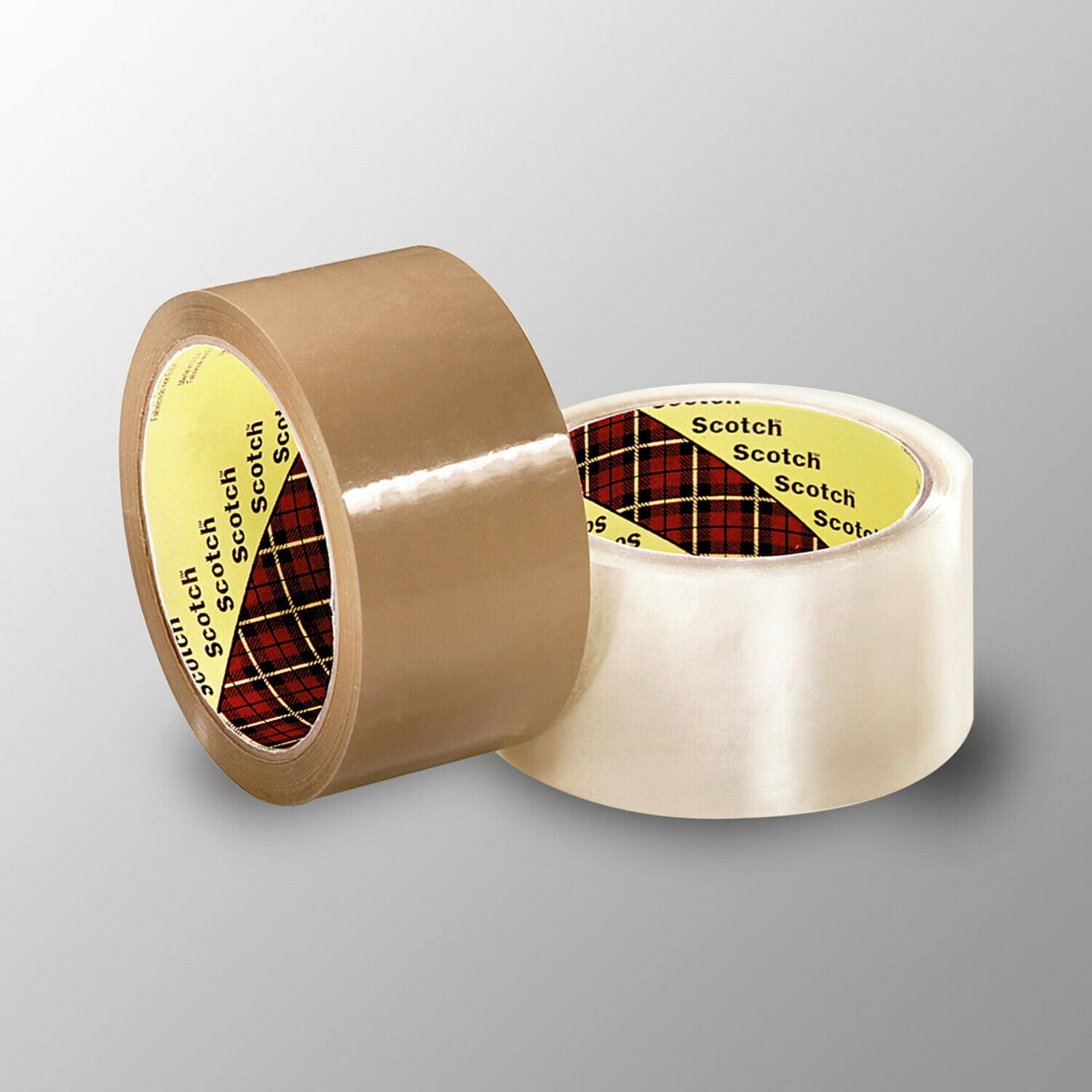7010295813 - Scotch Box Sealing Tape 371, Tan, 96 mm x 100 m, 12/Case
