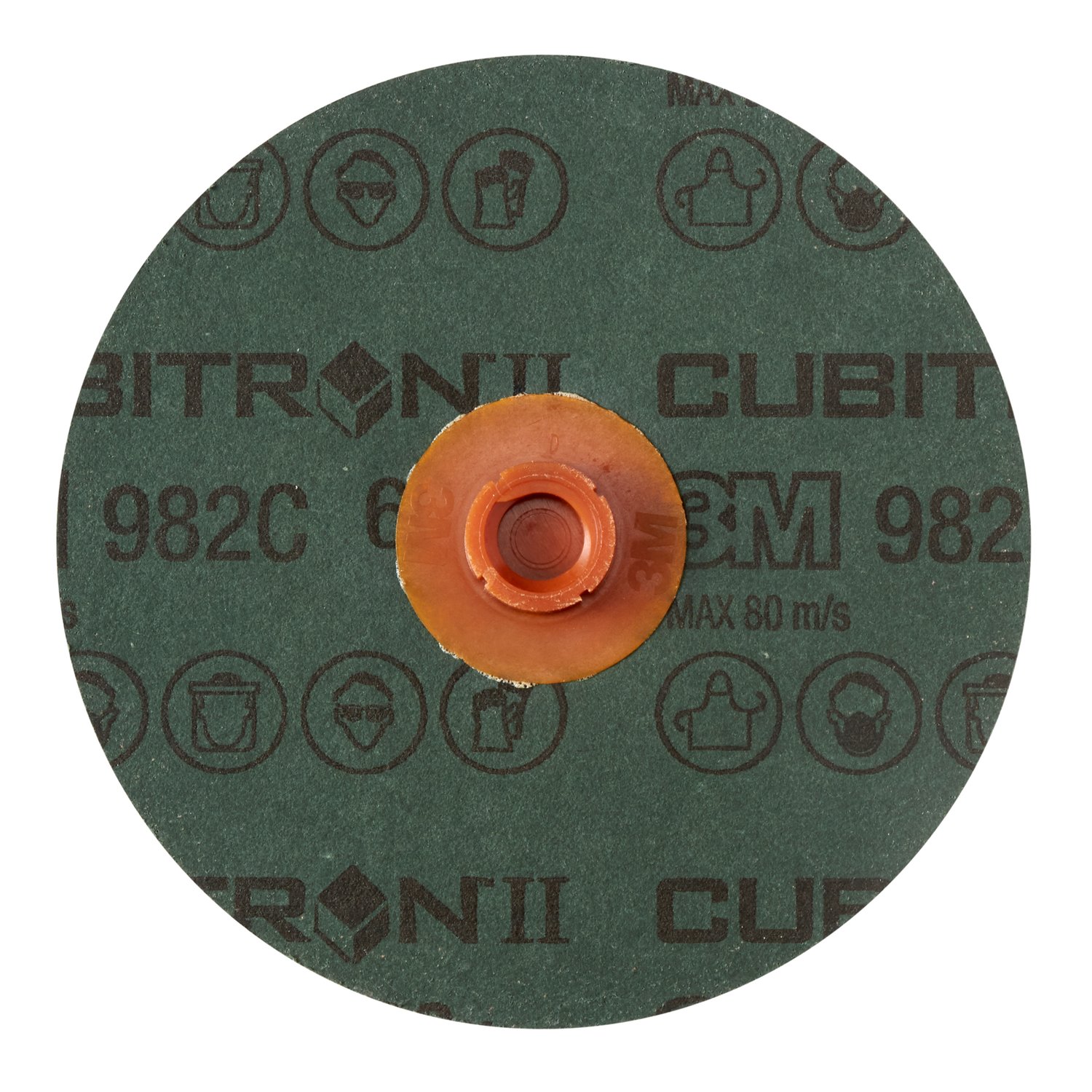 7010327218 - 3M Cubitron II Roloc Fibre Disc 982C, 60+, TS, Red, 4 in, Die RS400BB, 25/Carton, 100 ea/Case