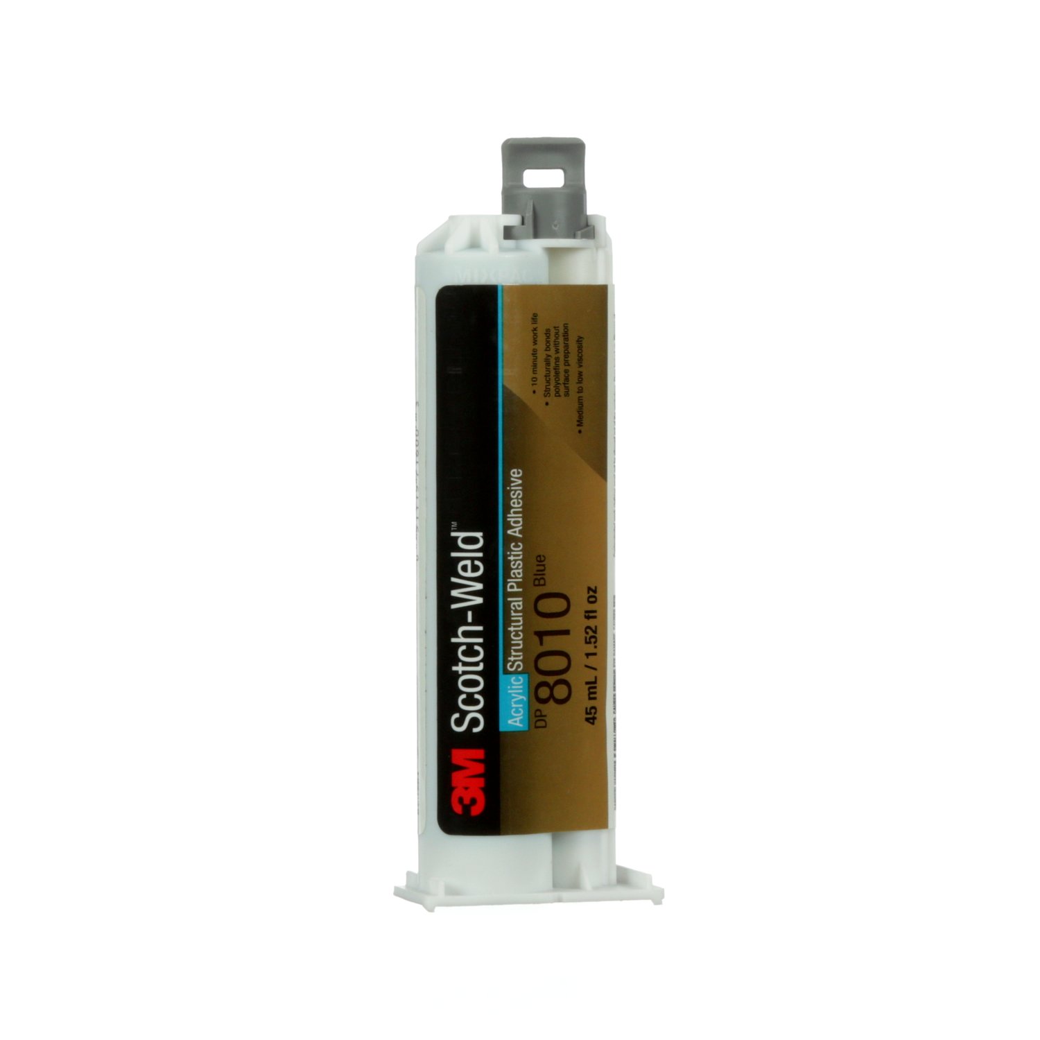 7100036717 - 3M Scotch-Weld Structural Plastic Adhesive DP8010, Blue, 45 mL Duo-Pak, 12 Each/Case