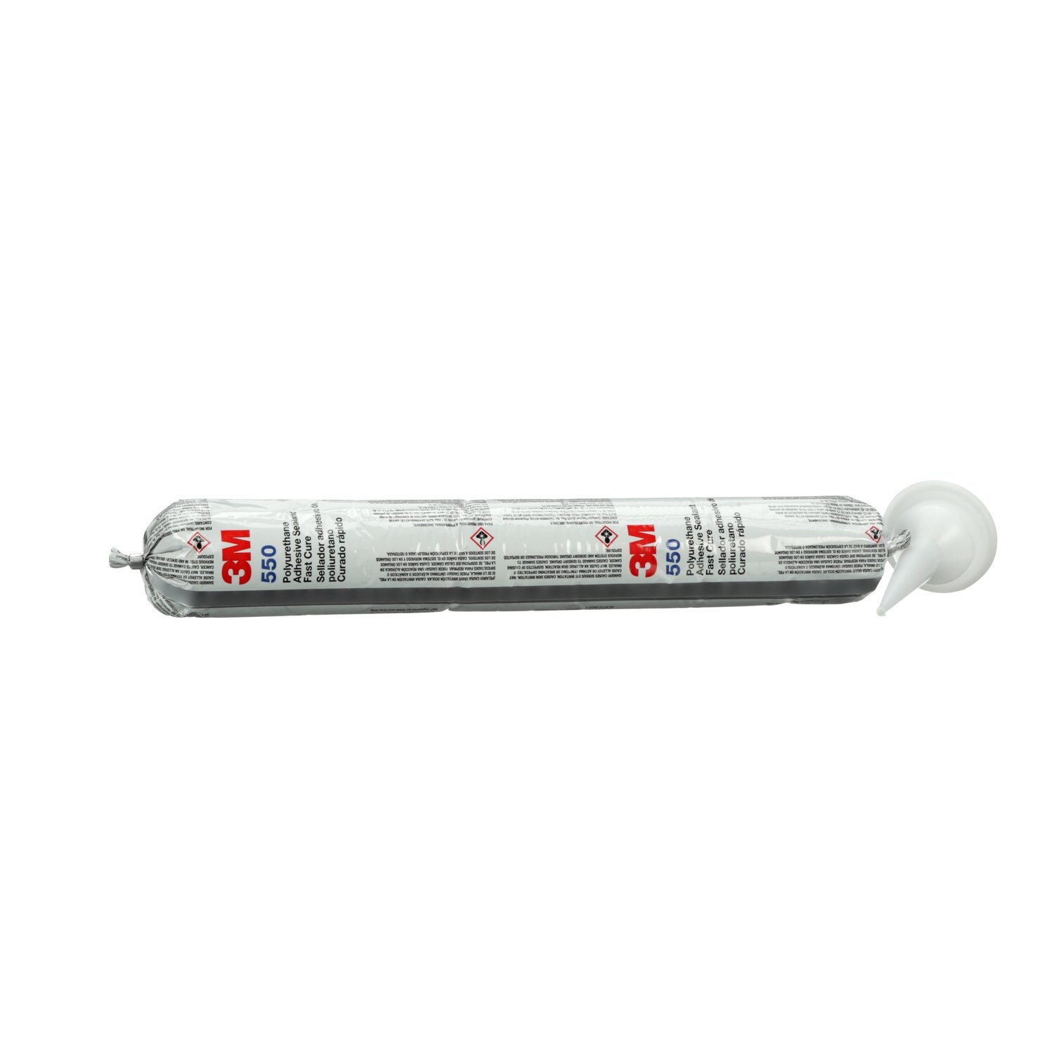 7100197990 - 3M Polyurethane Adhesive Sealant 550FC, Fast Cure, Gray, 600 mL Sausage Pack, 12/Case