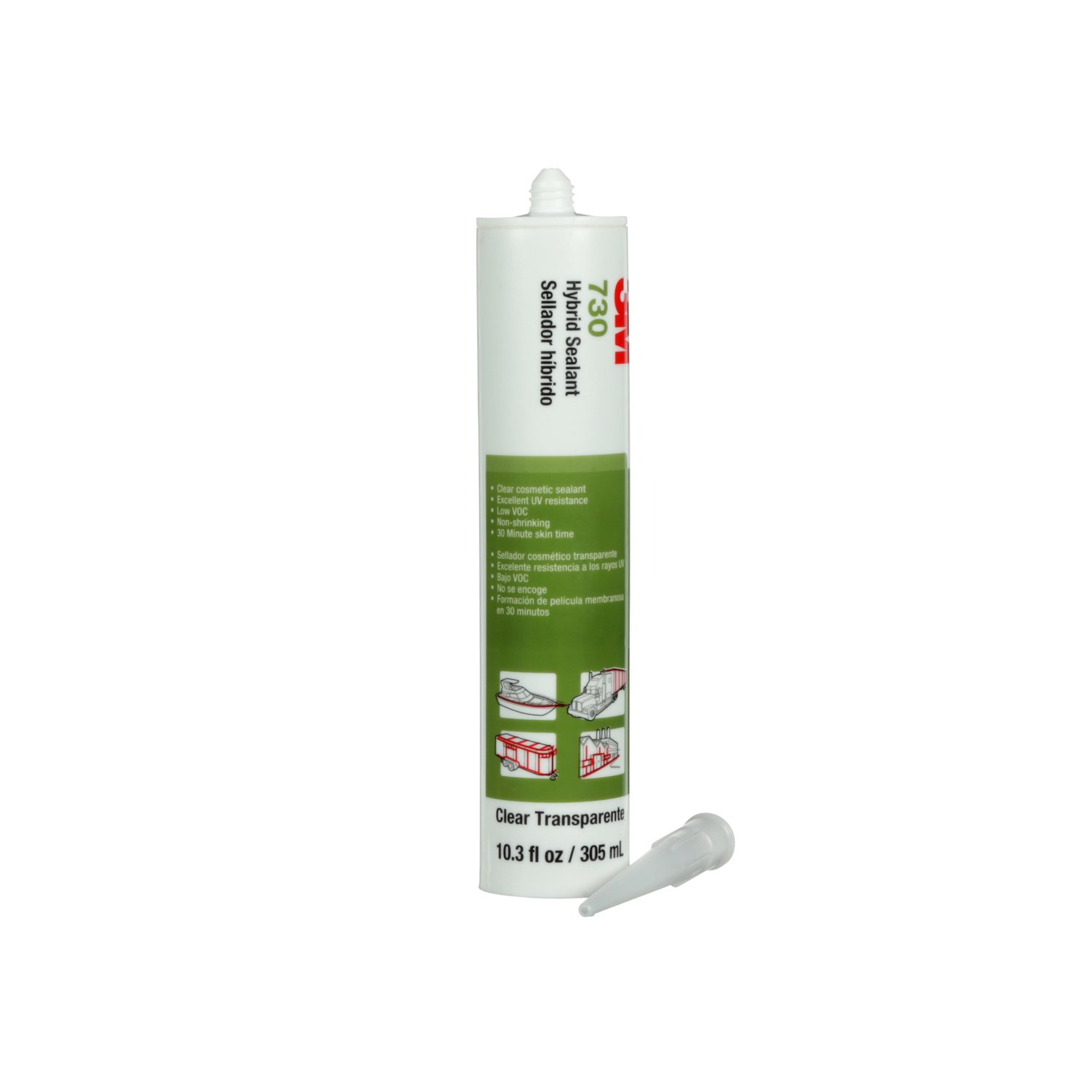 7100003045 - 3M Sealant 730 UV, Clear, 305 mL Cartridge, 12/Case